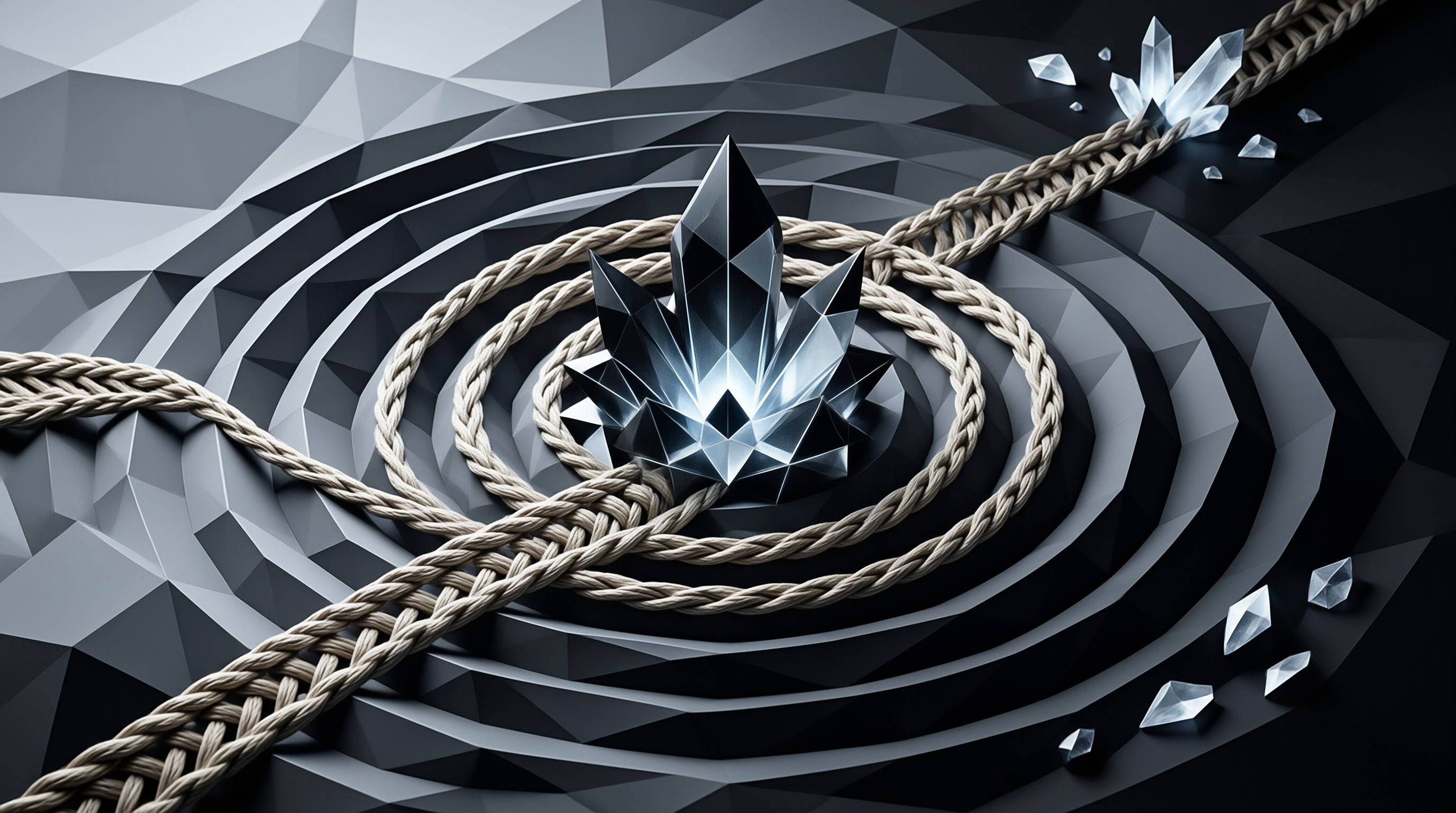 Entangled Crystal Cluster