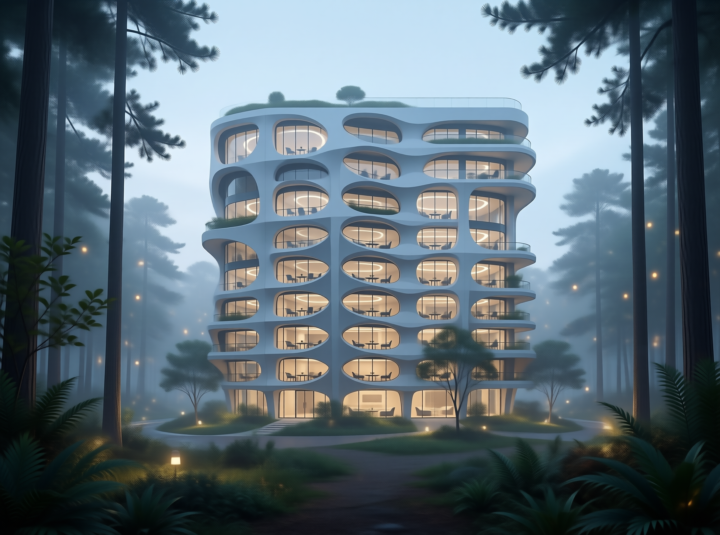 Futuristic Pod Building