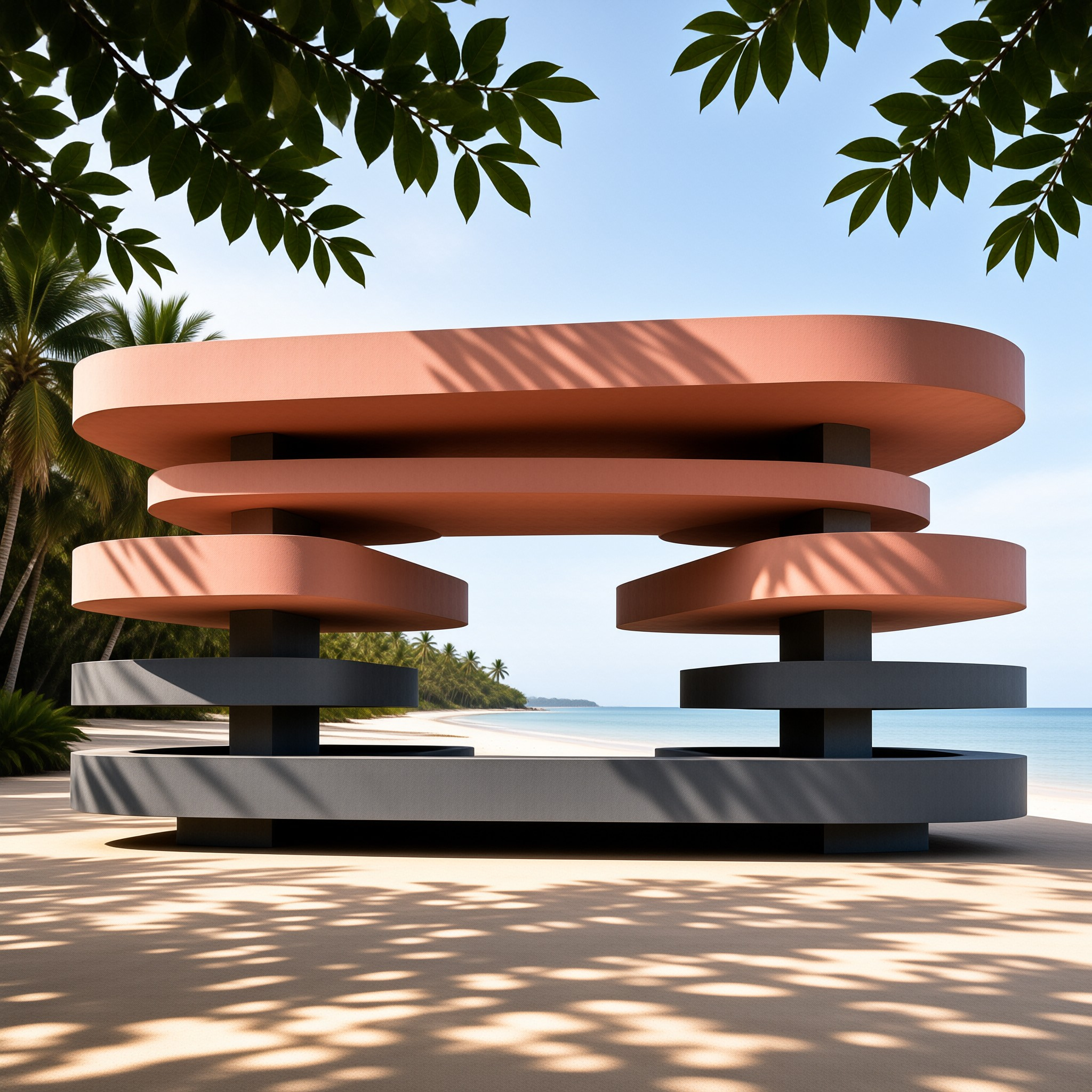 Modern Beach Sculpture