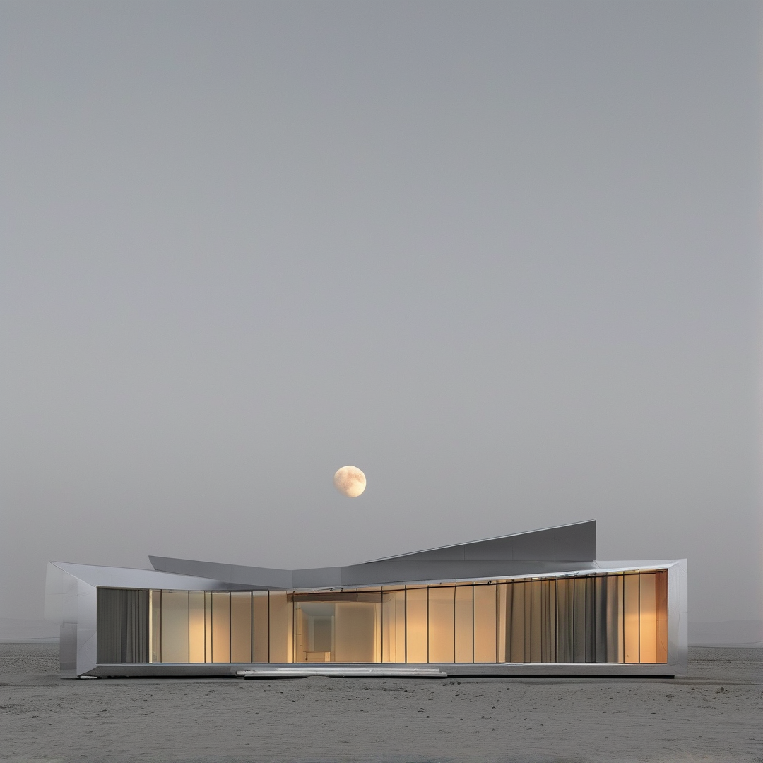 Modern Villa Under the Moon