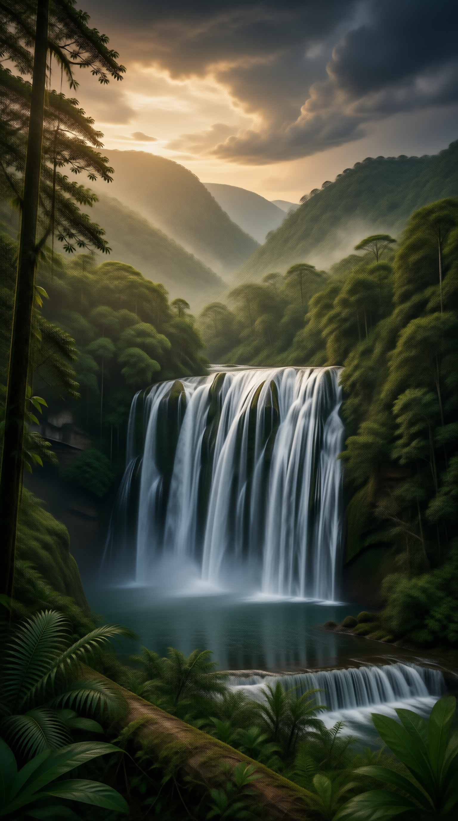 Misty Mountain Waterfall