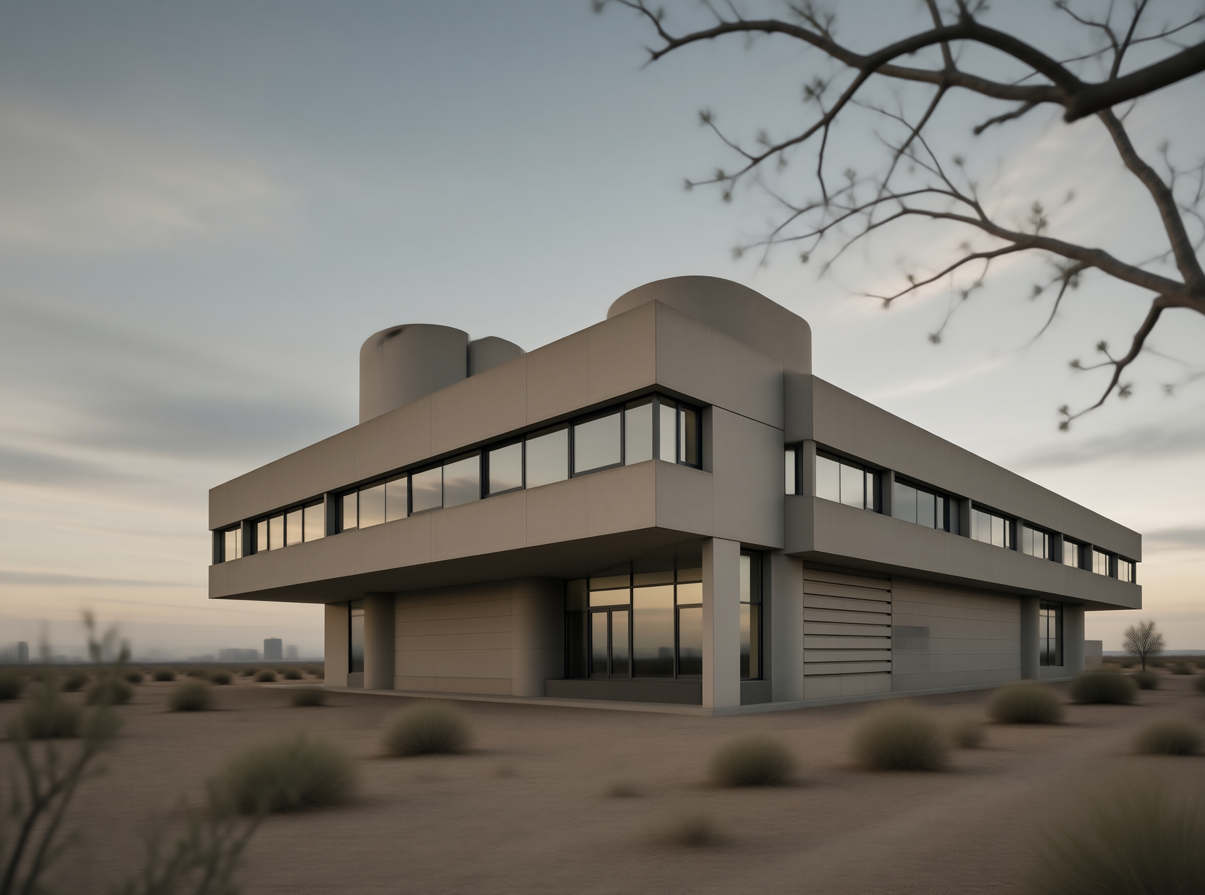 Modern Desert Building