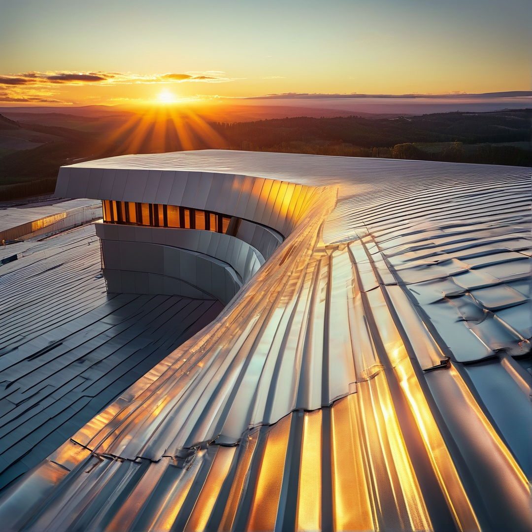 Modern Architecture at Sunset