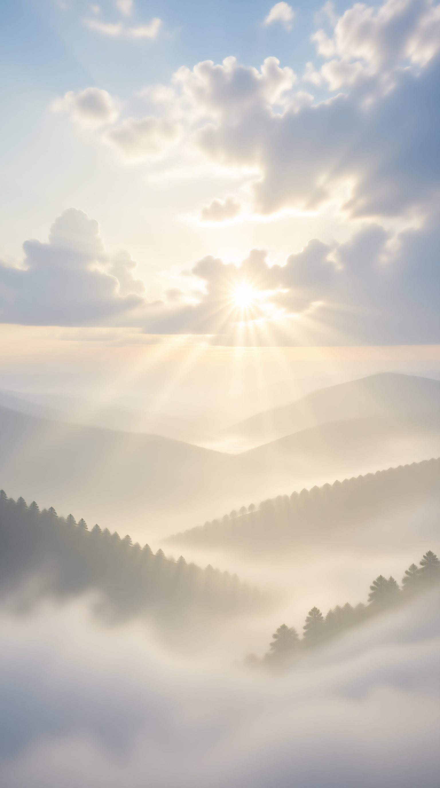 Misty Mountain Sunrise