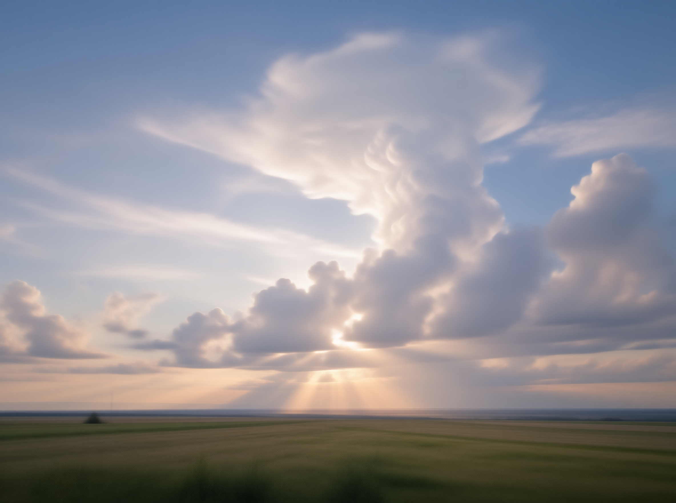 Sunbeams Over Plains
