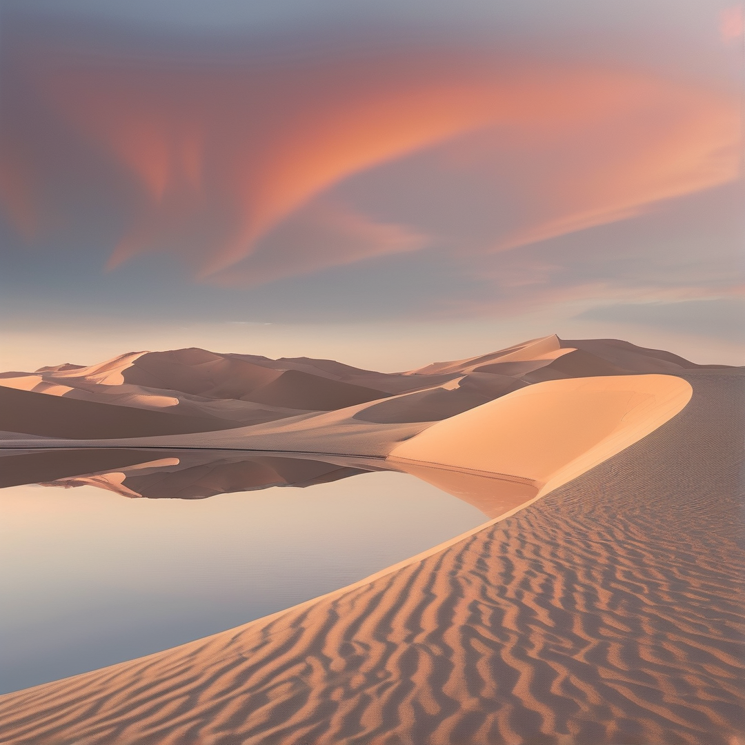 Desert Dunes at Sunset