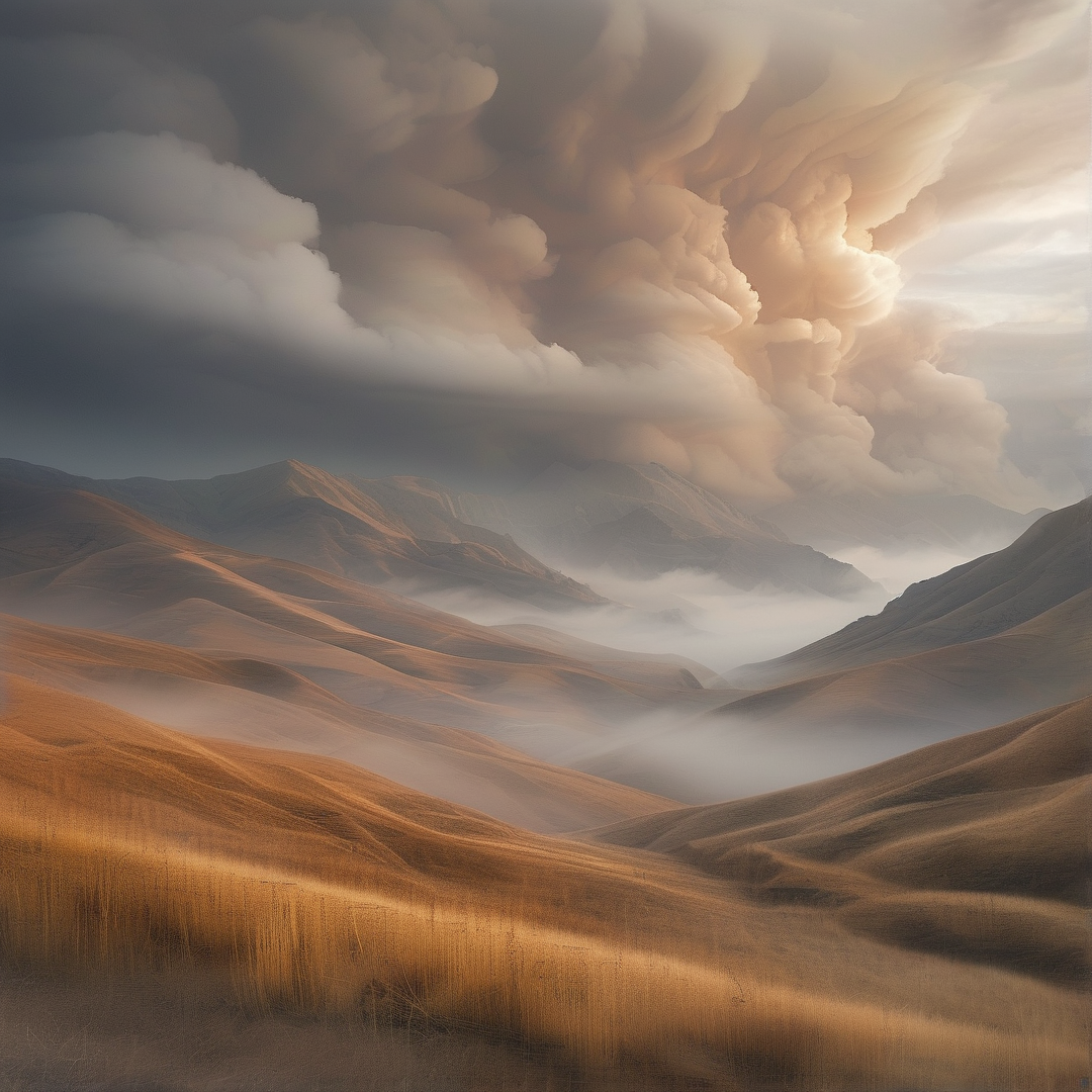 Misty Mountain Landscape