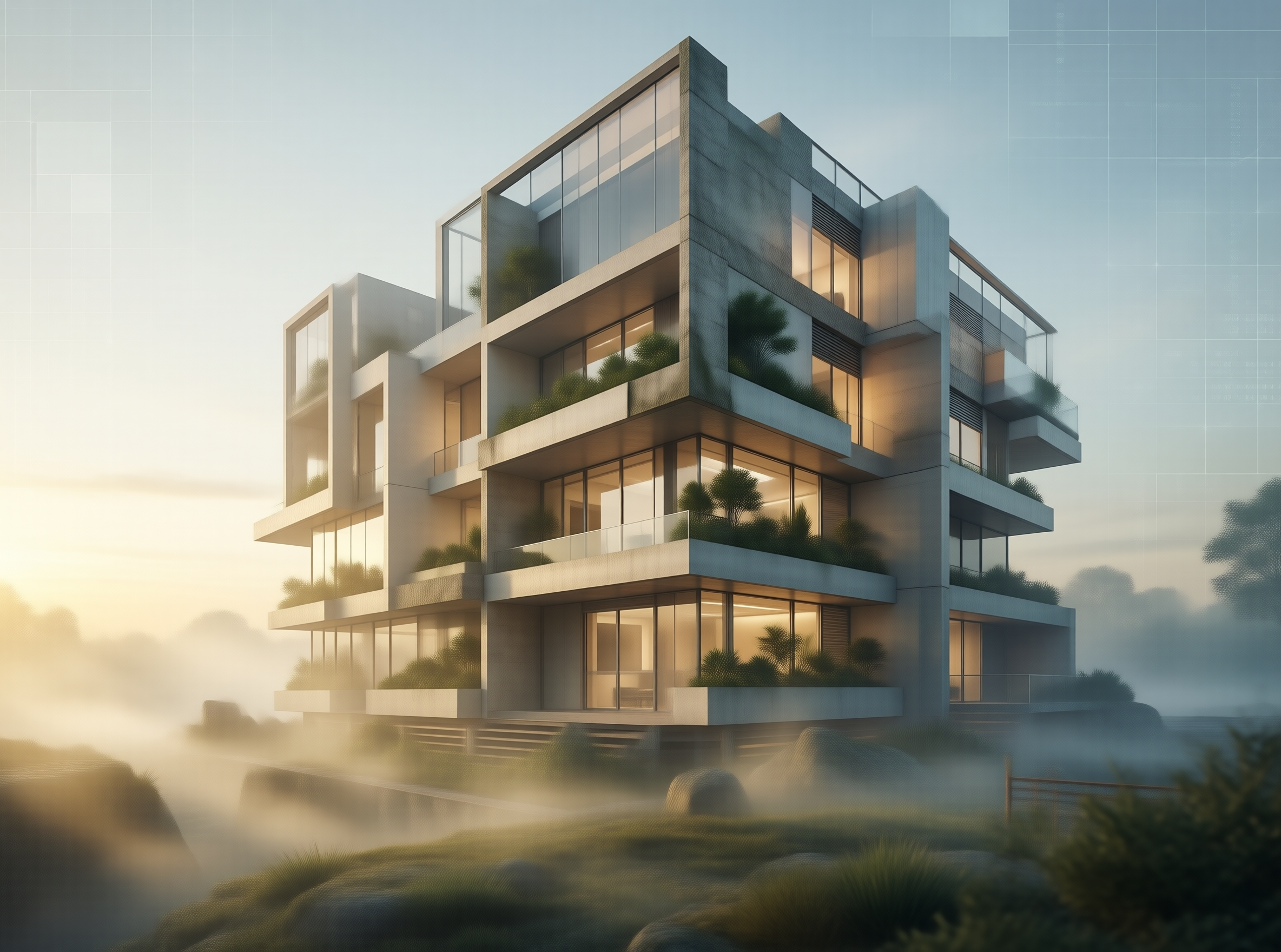 Misty Modern Architecture