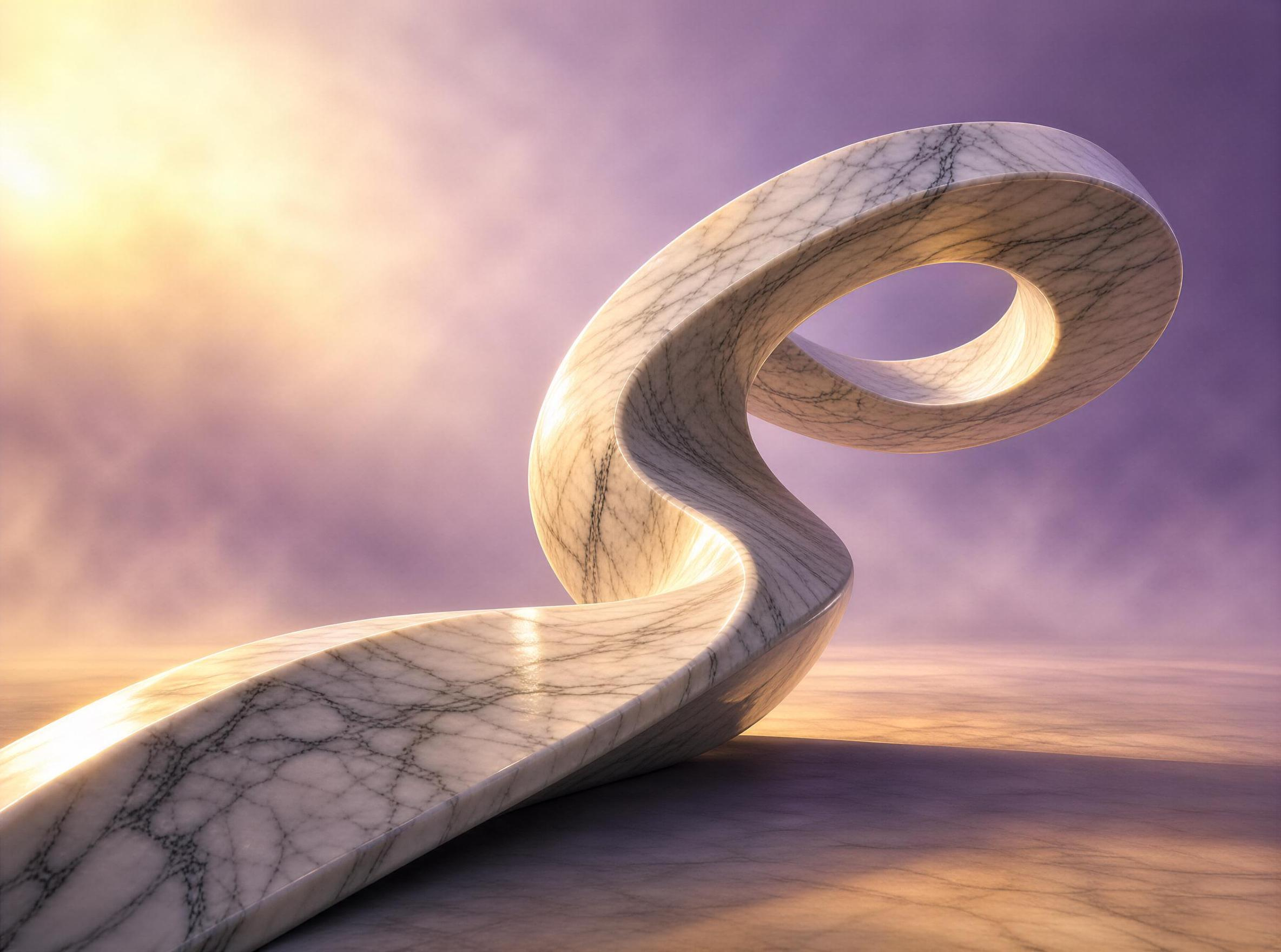 Marble Loop Sculpture