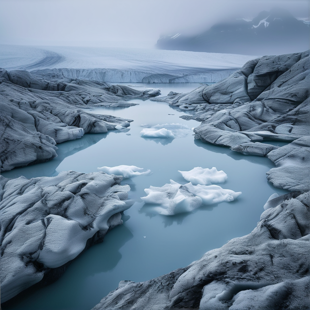 Glacial Lagoon Landscape