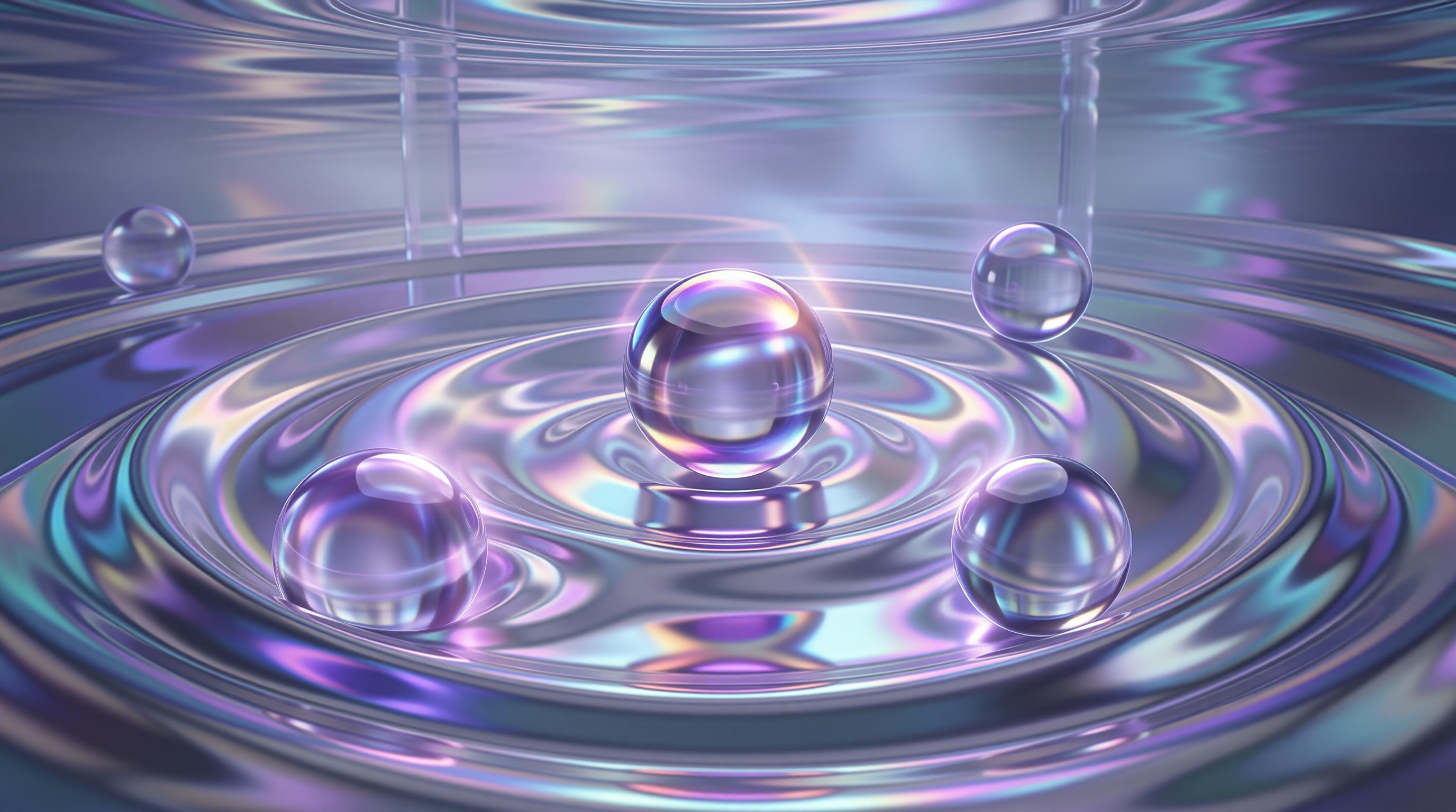 Iridescent Liquid Ripples
