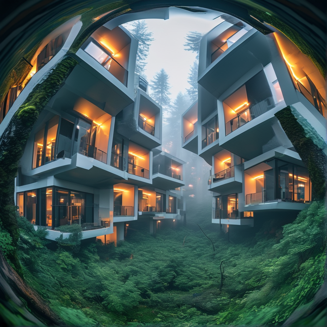 Futuristic Forest Pods