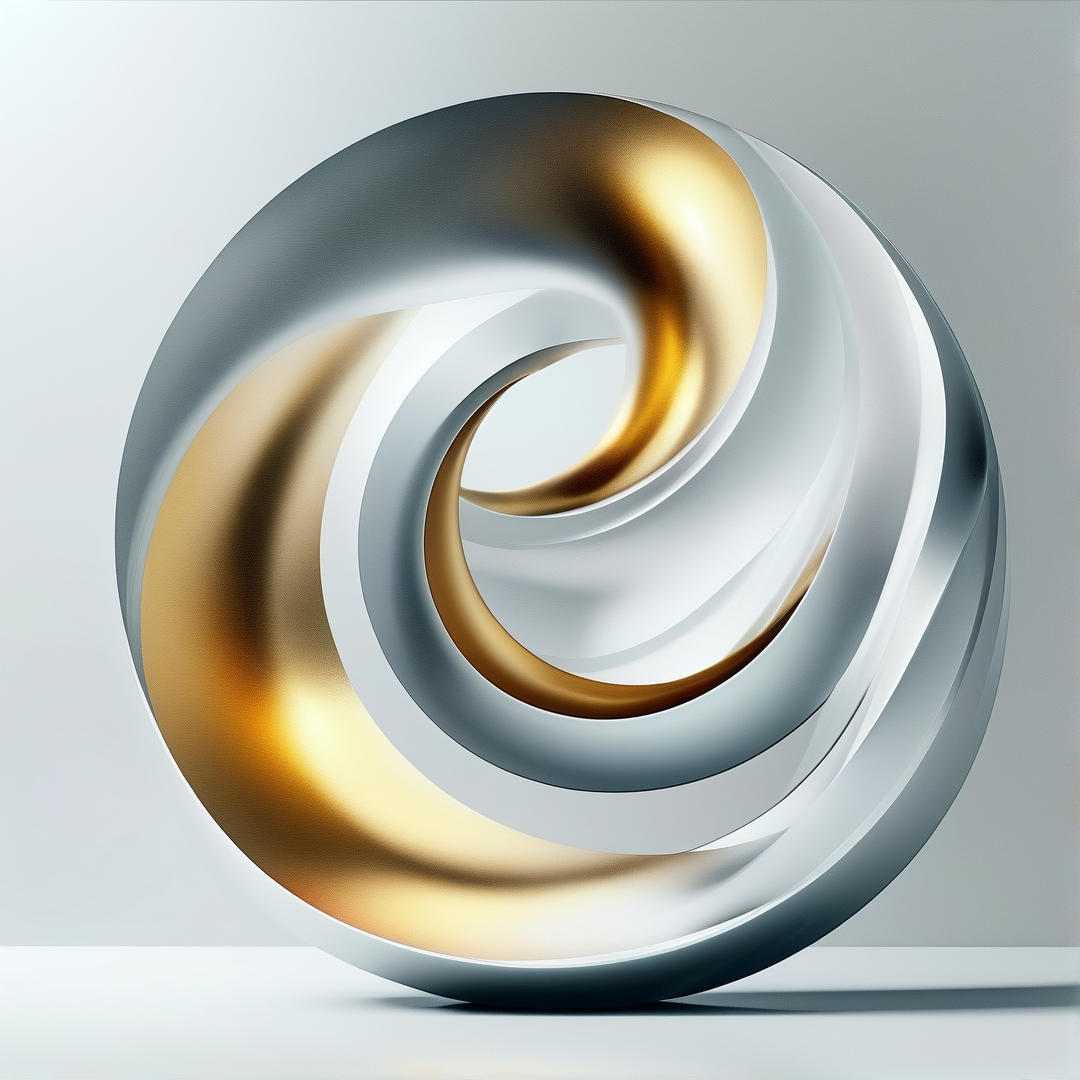 Abstract Metallic Sculpture