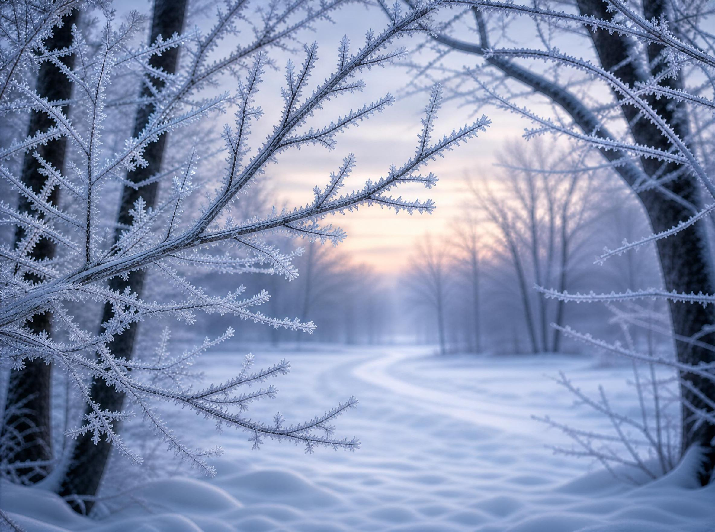 Frozen Winter Path