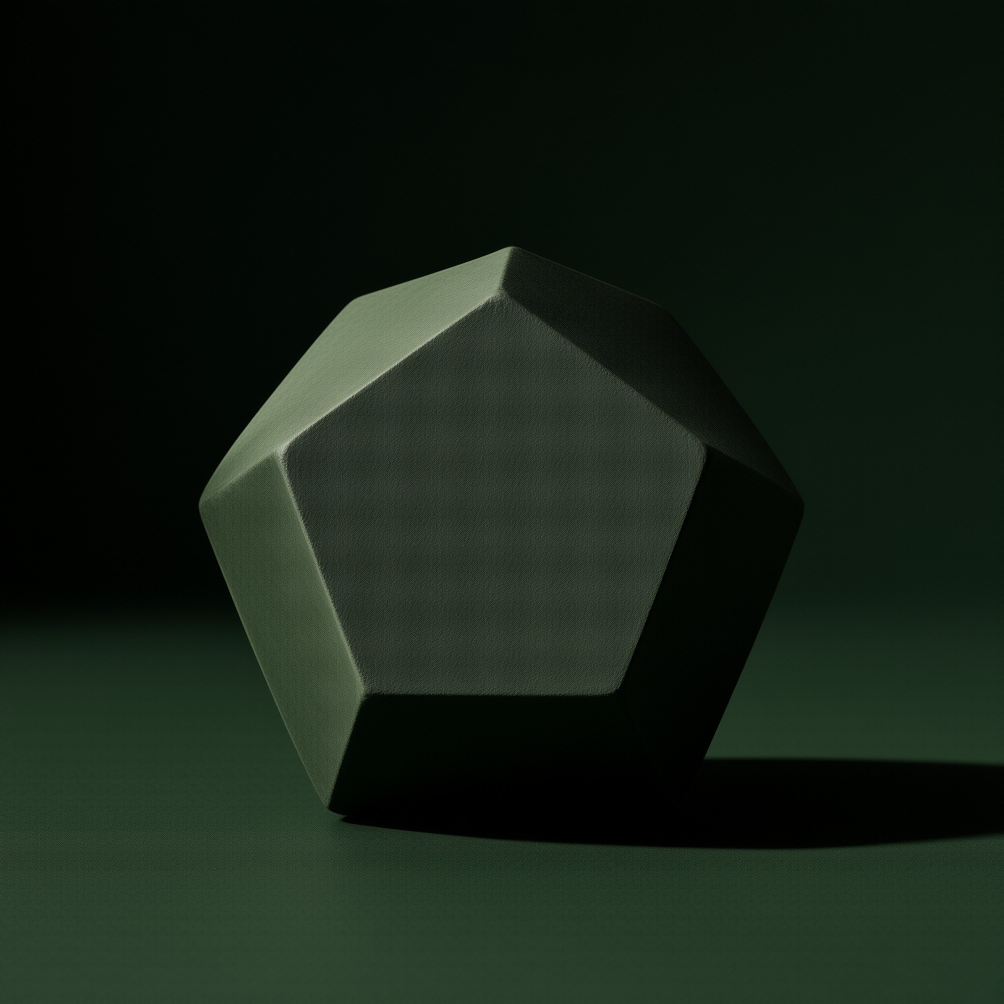 Dark Green Polyhedron