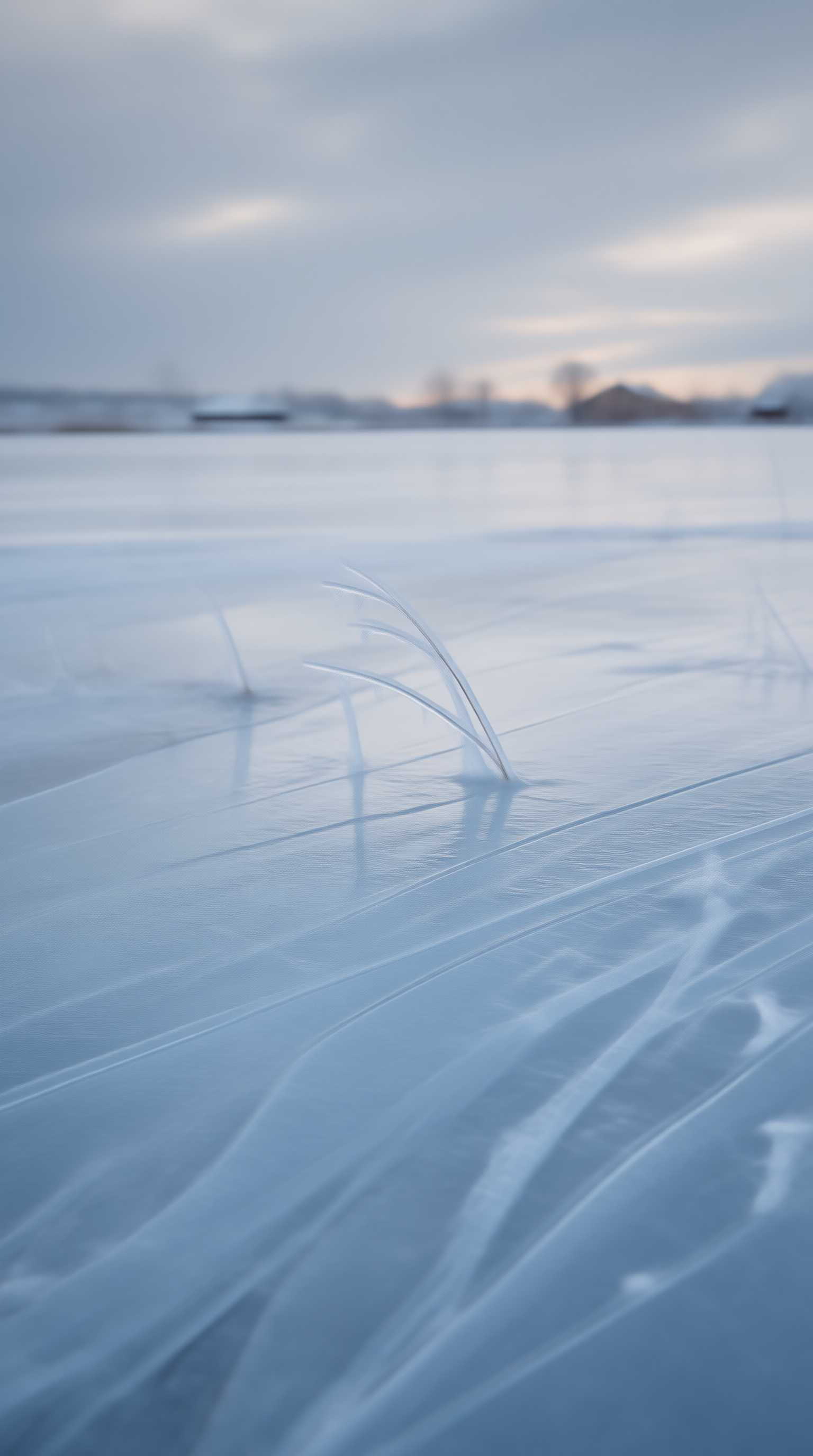 Frozen Winter Grass