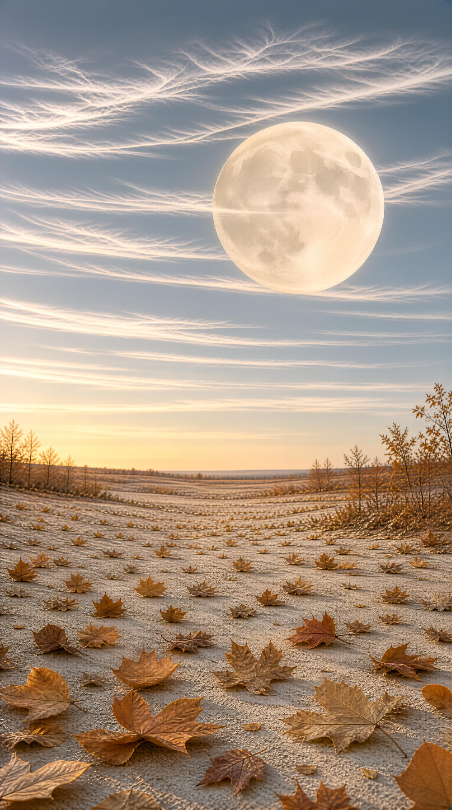 Autumn Moonlit Landscape