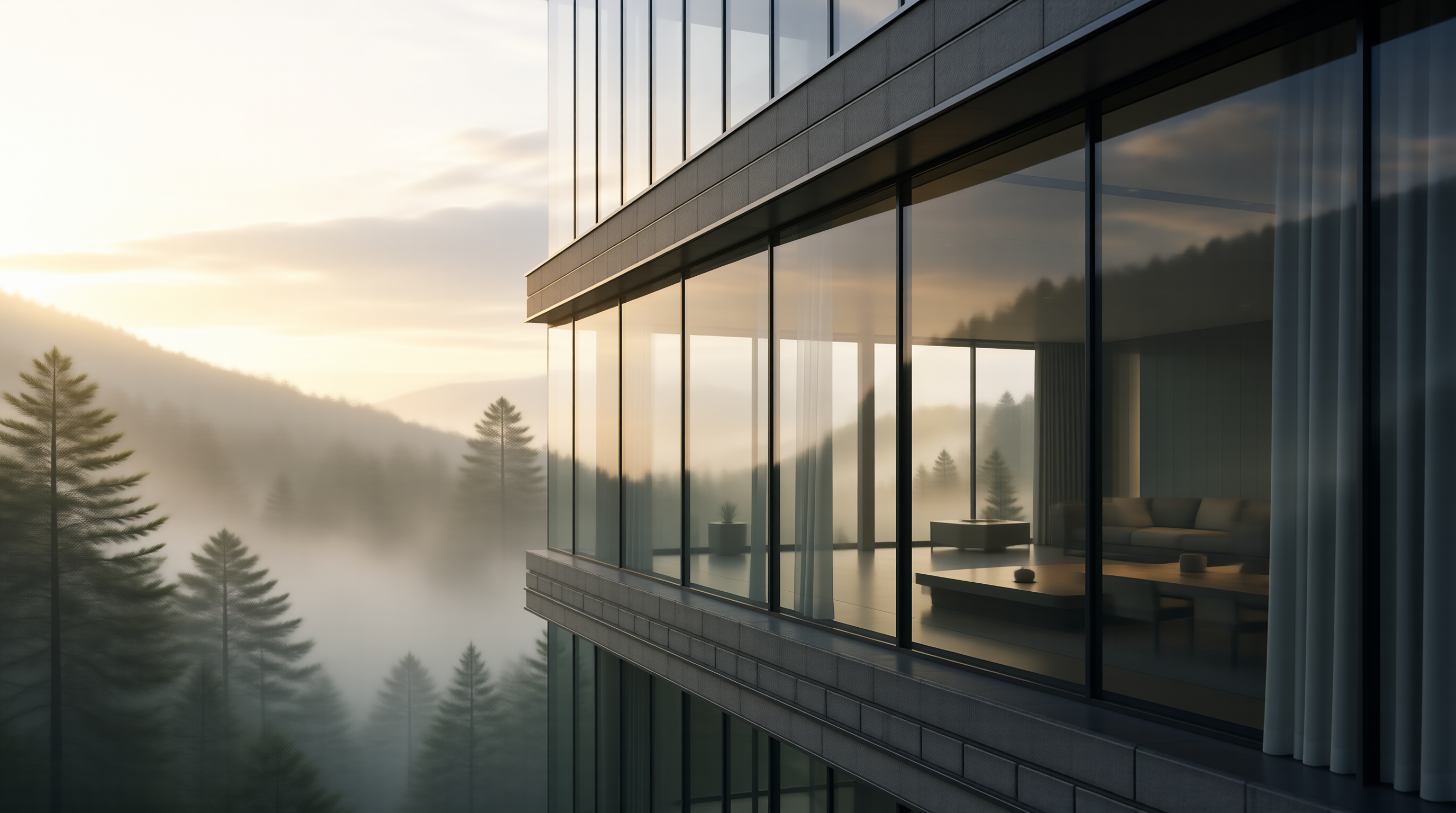 Modern Mountain Glass Villa