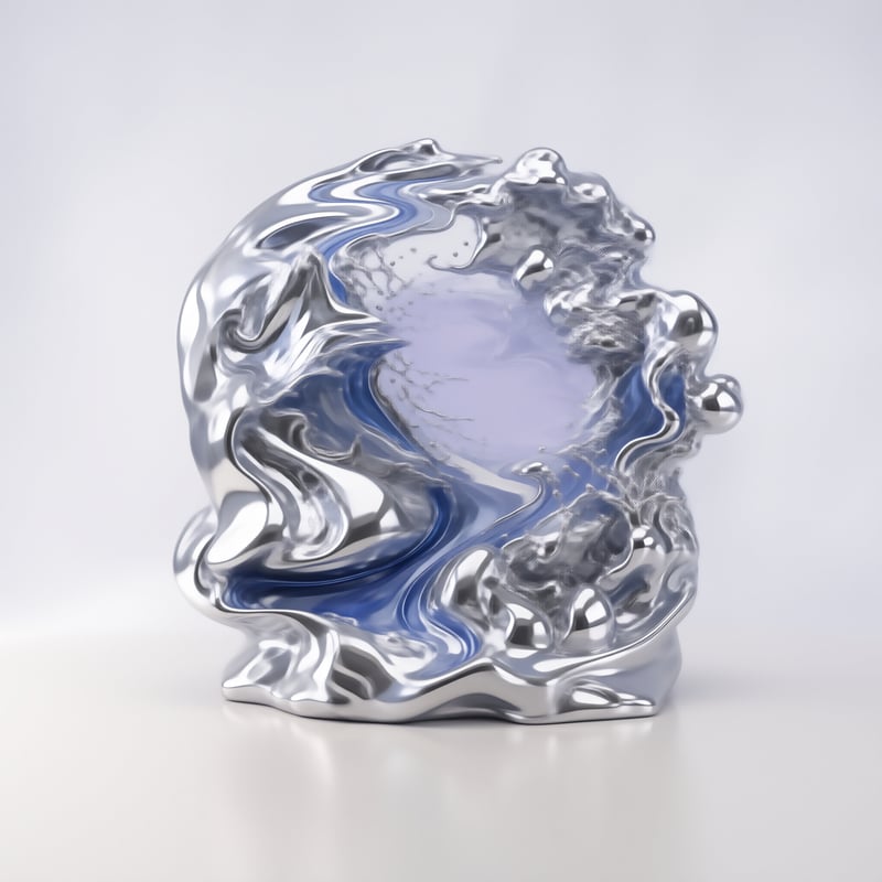 Metallic Fluid Sculpture