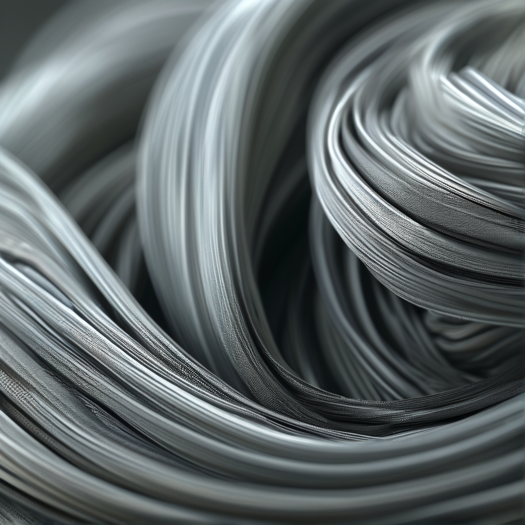 Swirling Metallic Strands