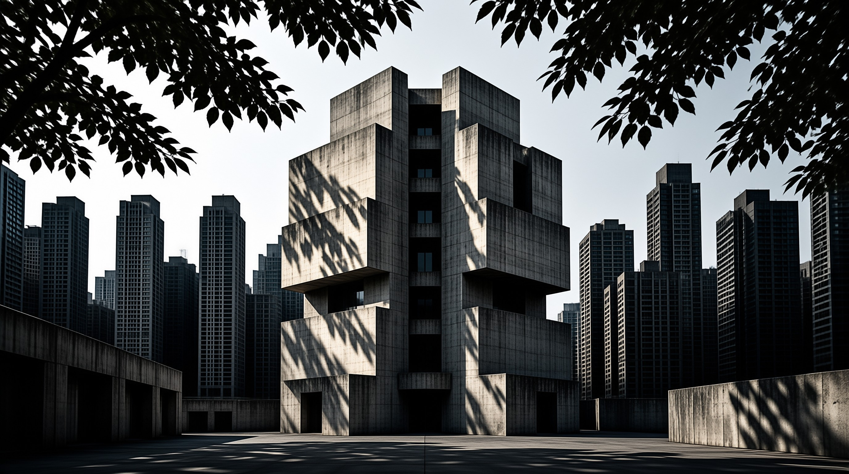 Brutalist Architecture Scene