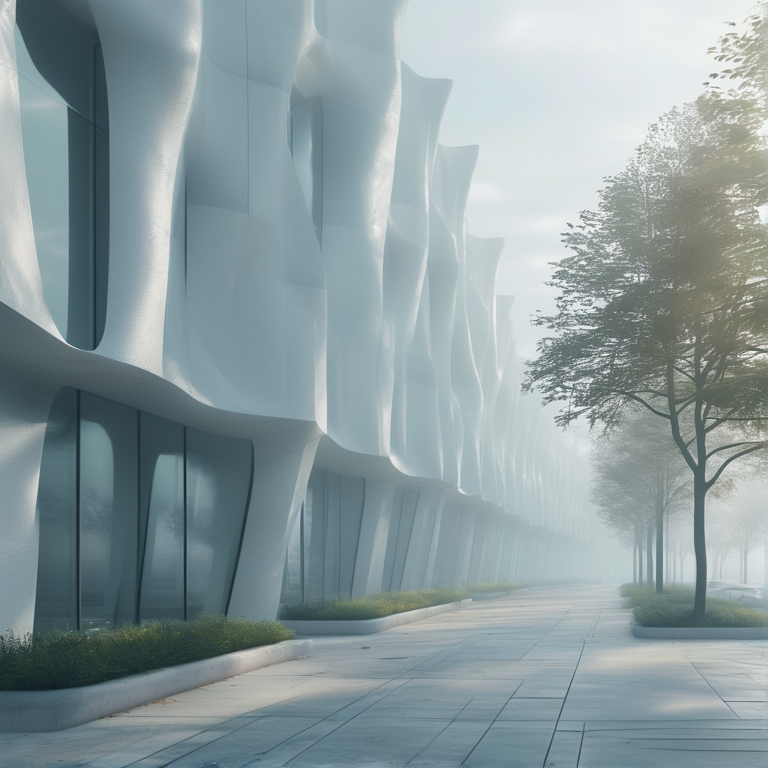 Modern Wavy Architecture
