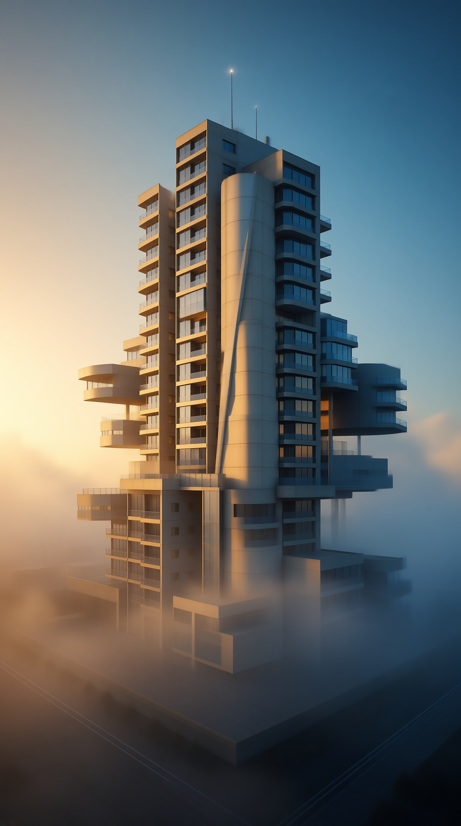 Futuristic High Rise Building