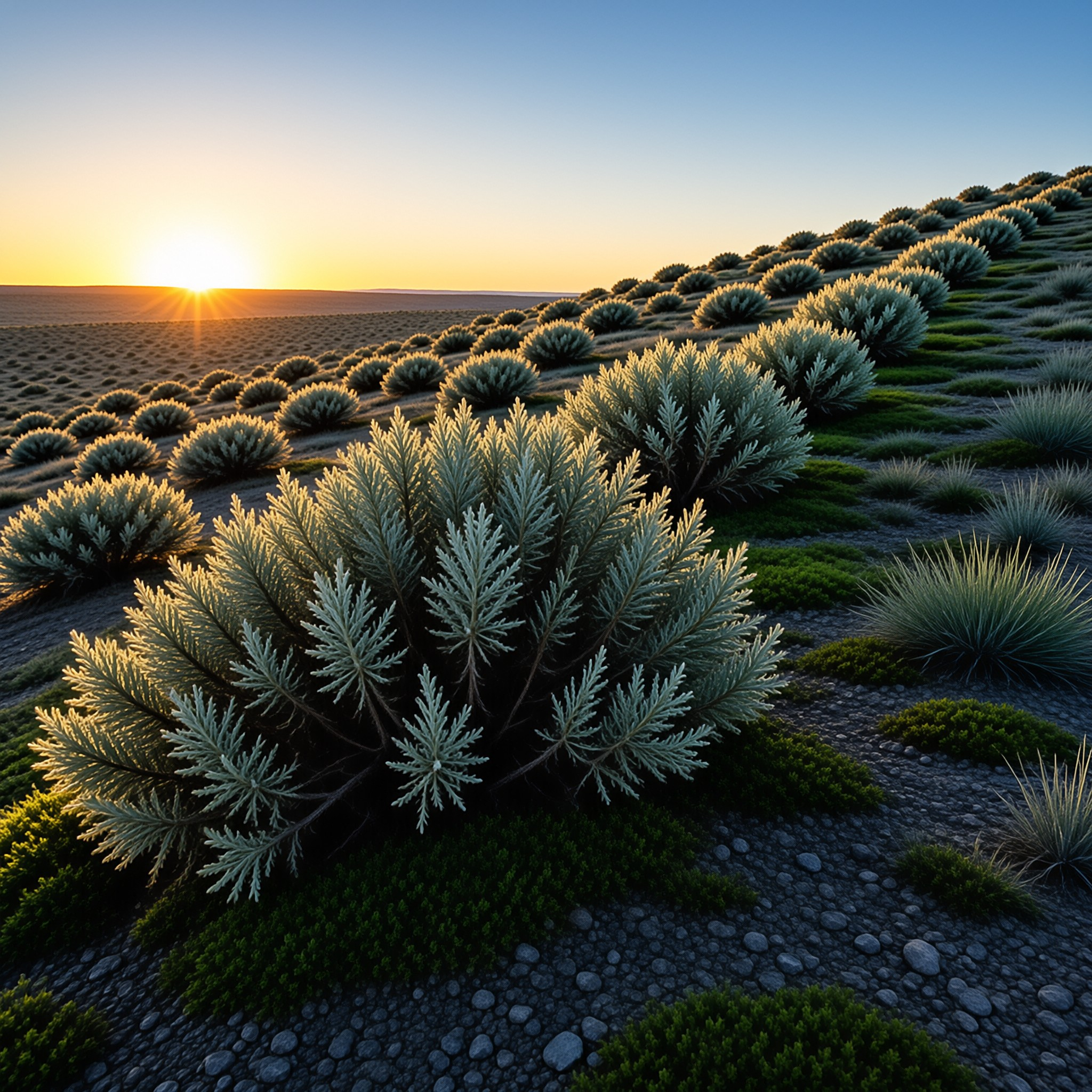 Desert Sunrise with Sagebrush