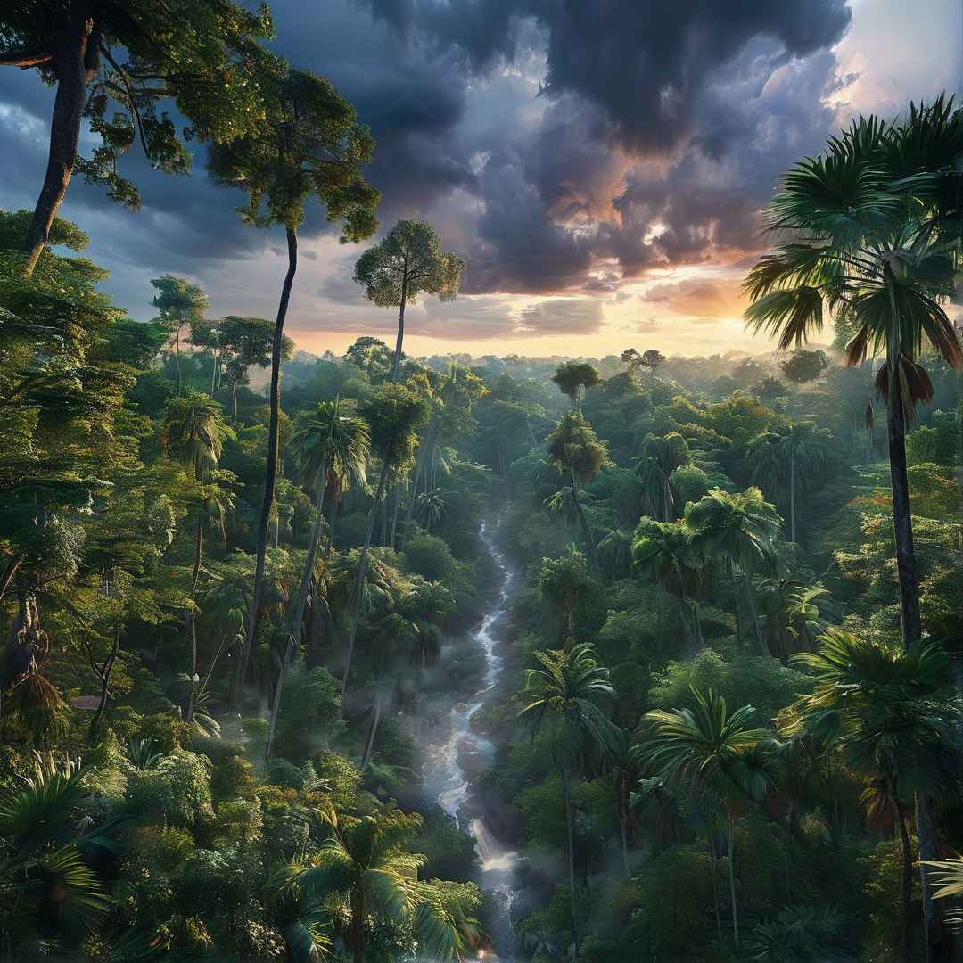 Tropical Rainforest Dusk
