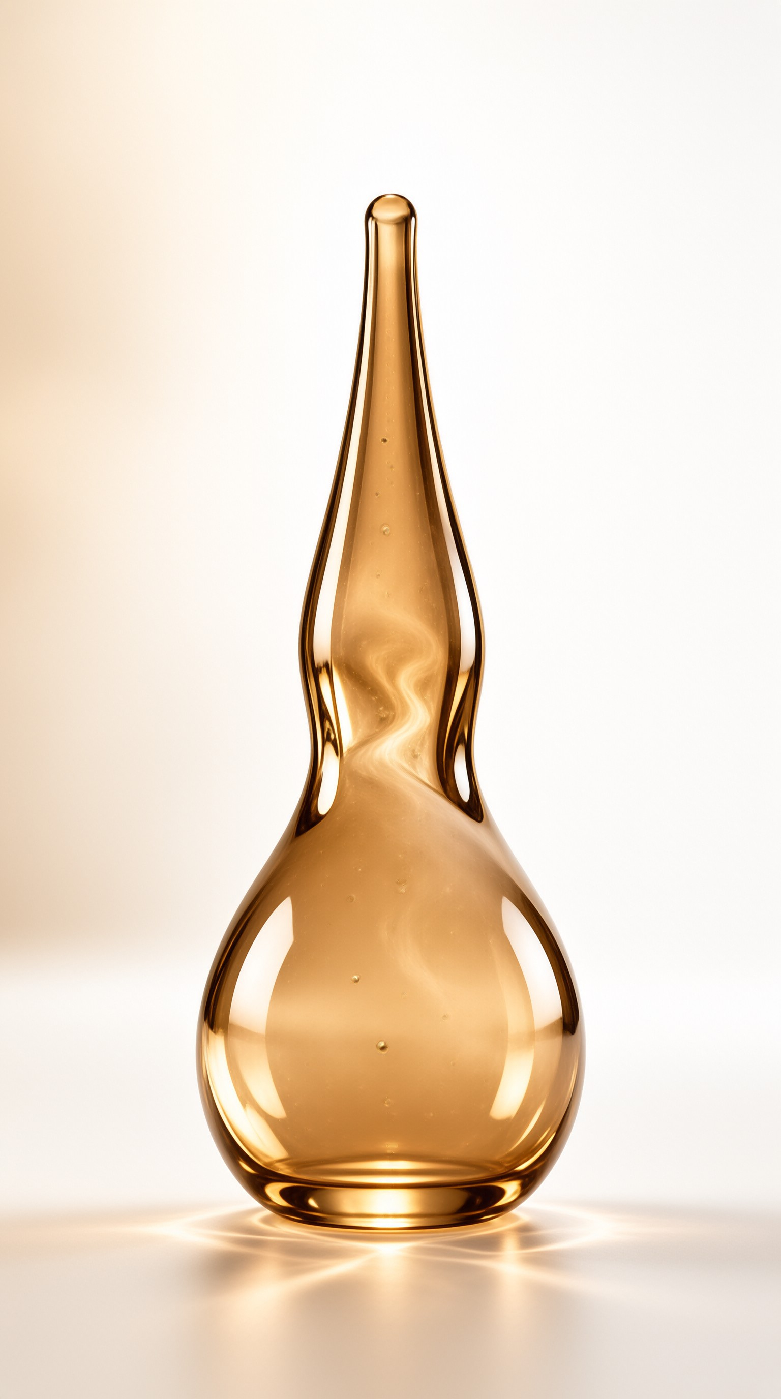 Amber Glass Sculpture