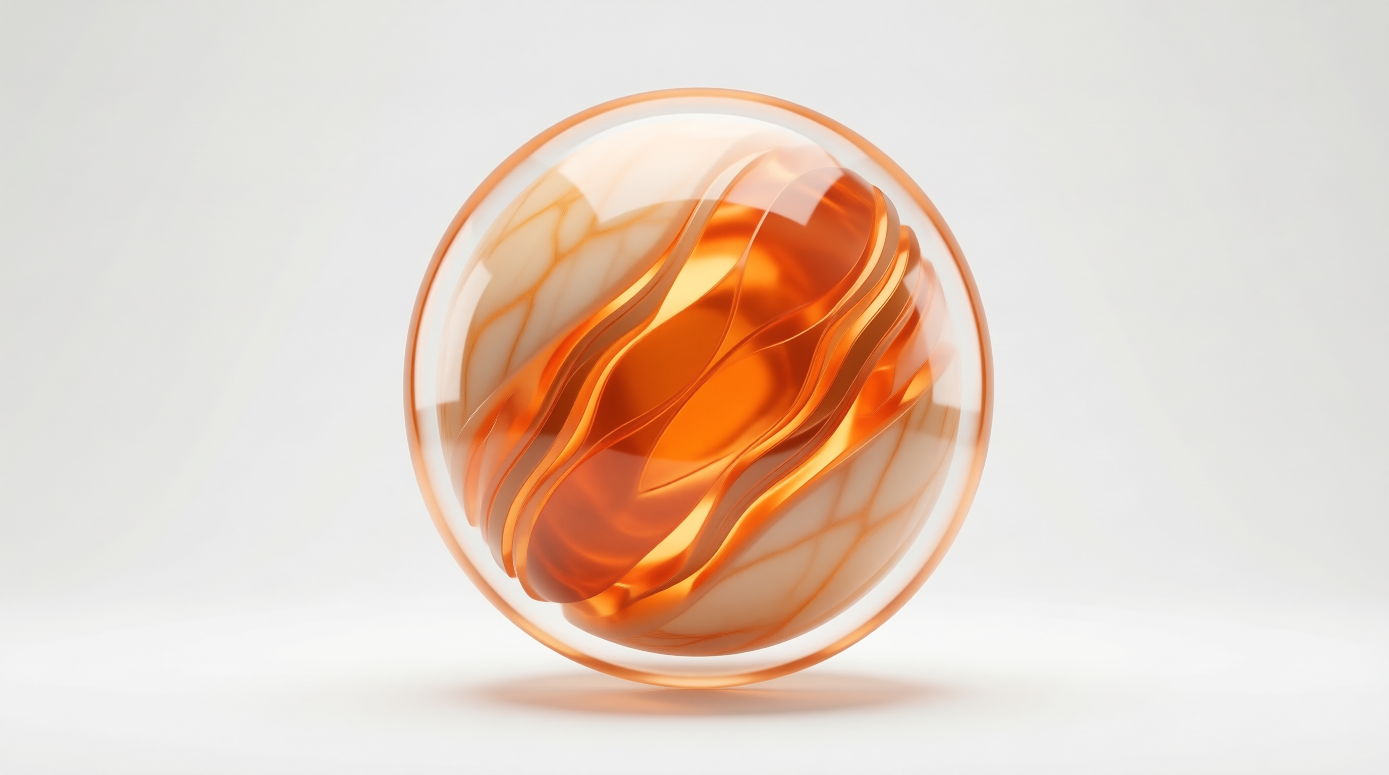Translucent Amber Sphere