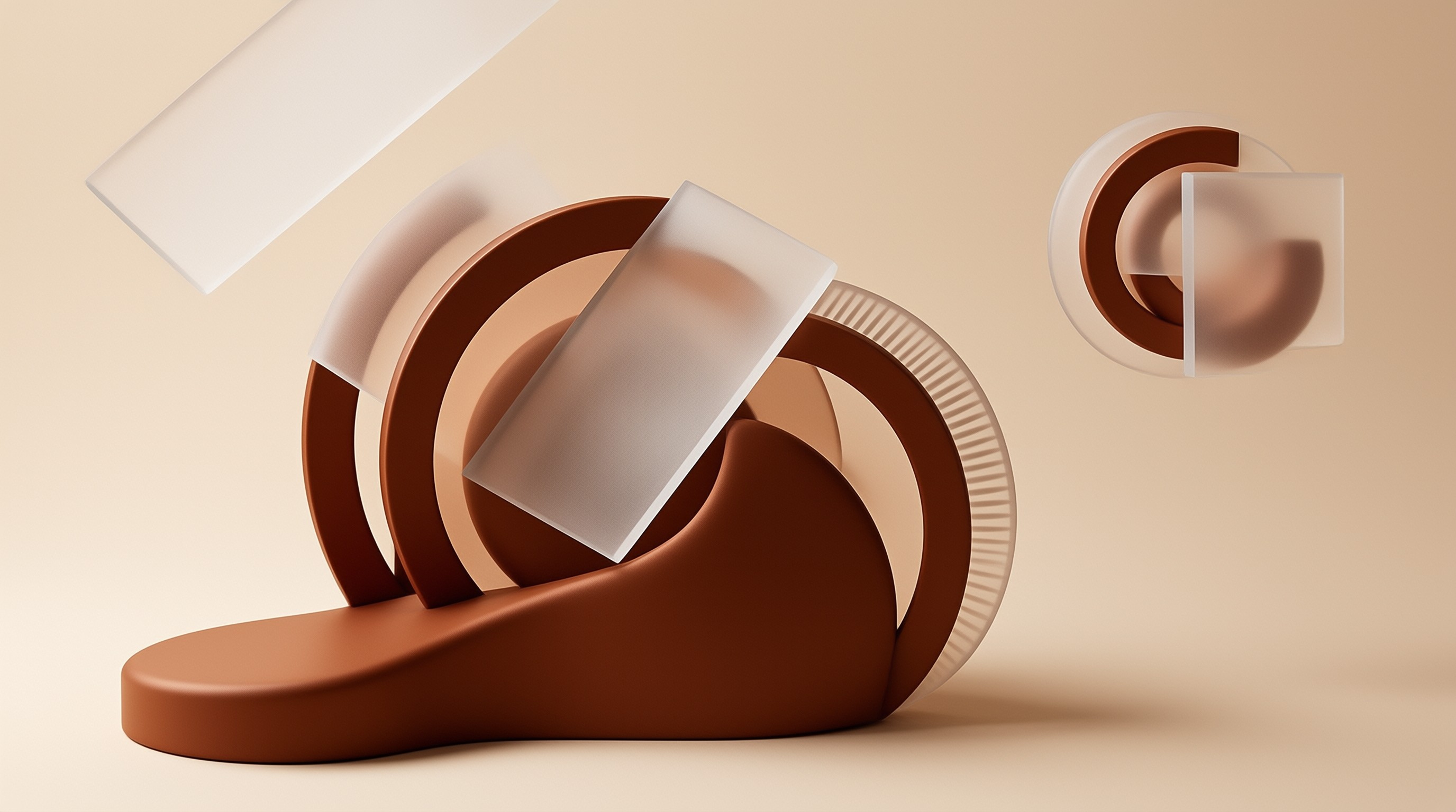 Terracotta Geometry — Composition Study