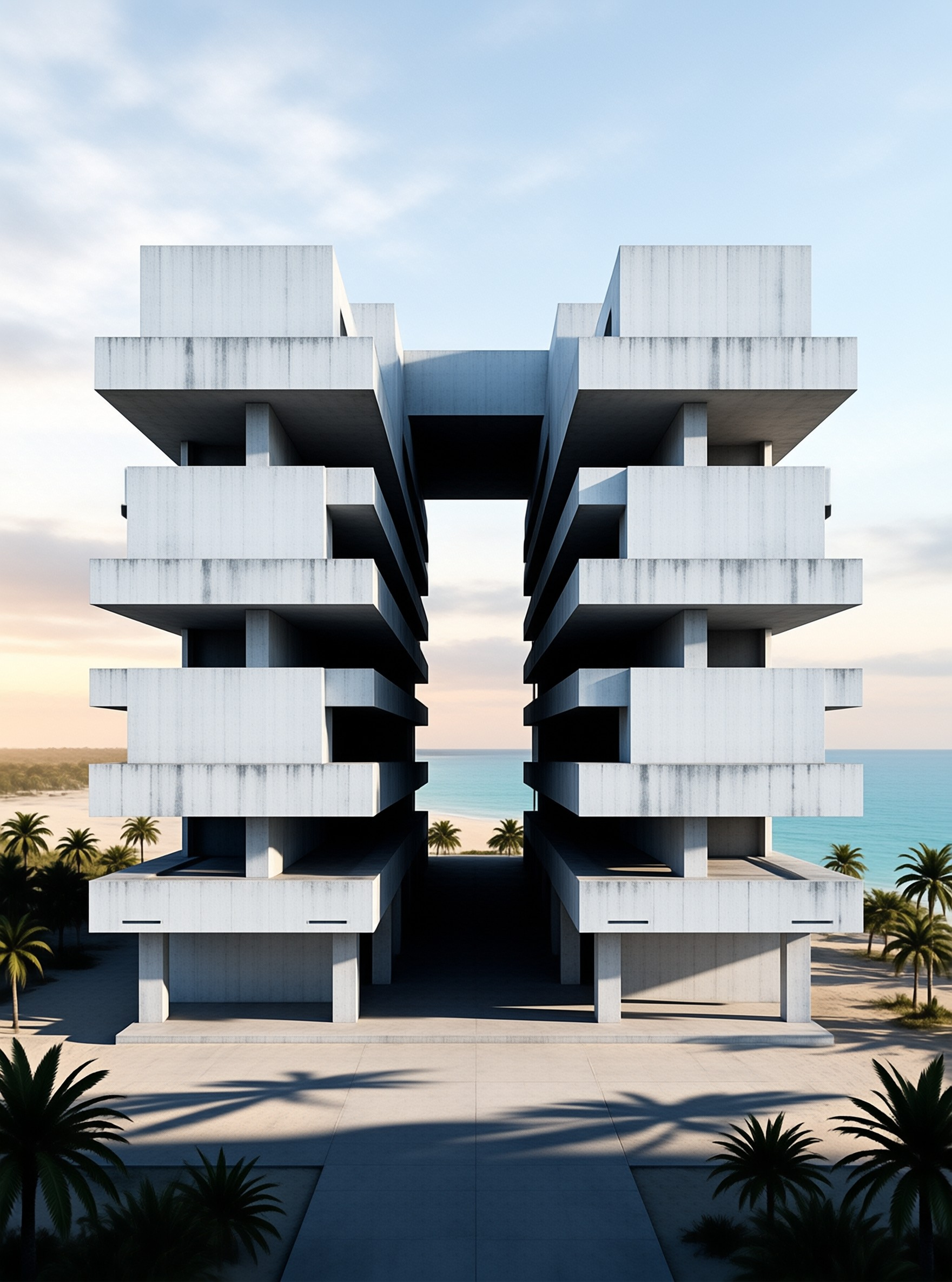 Brutalist Beach Architecture
