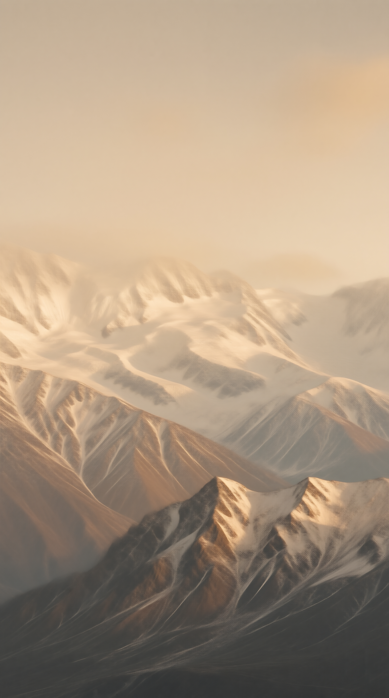 Snowy Mountain Ridges