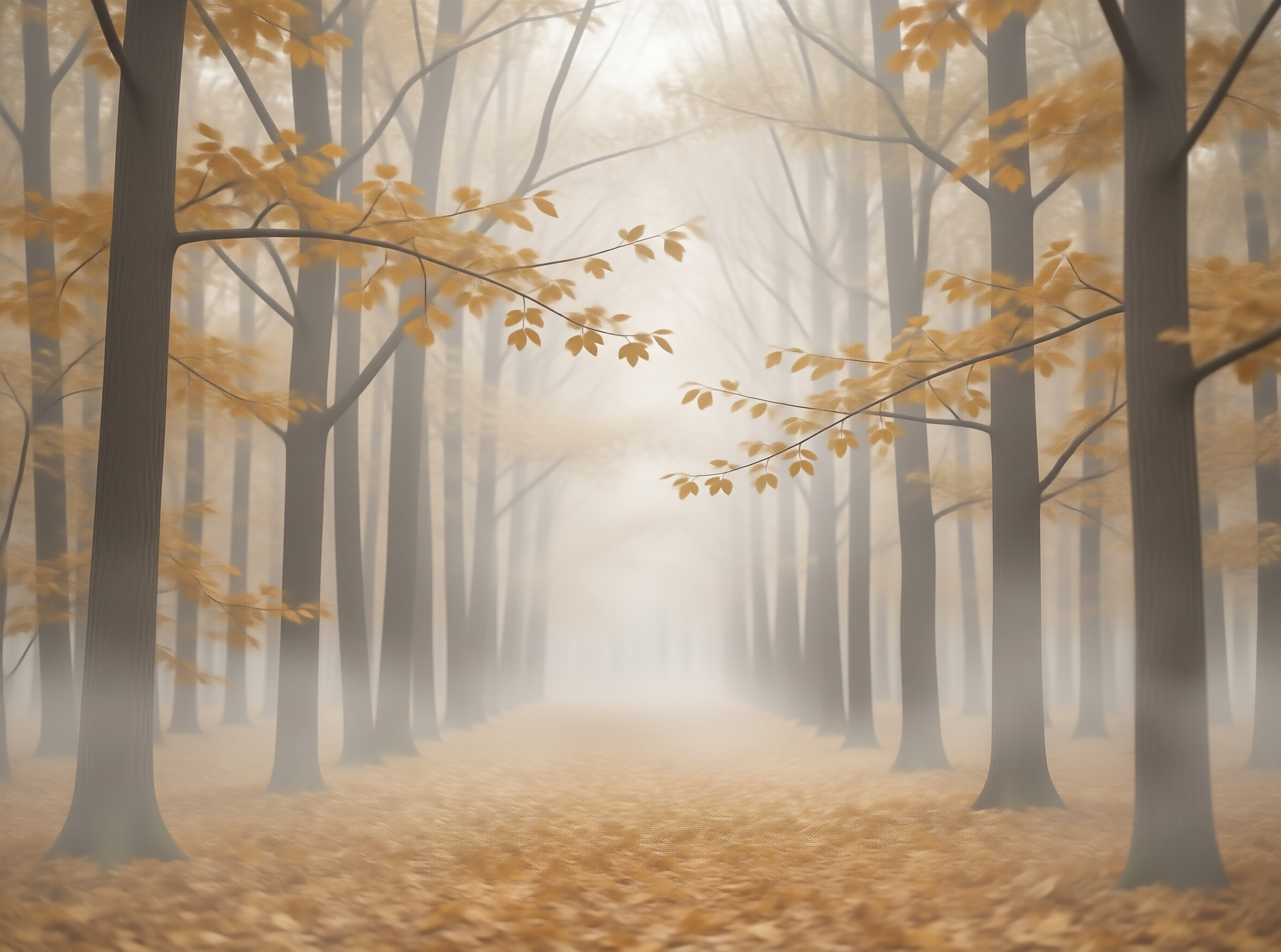 Foggy Autumn Forest