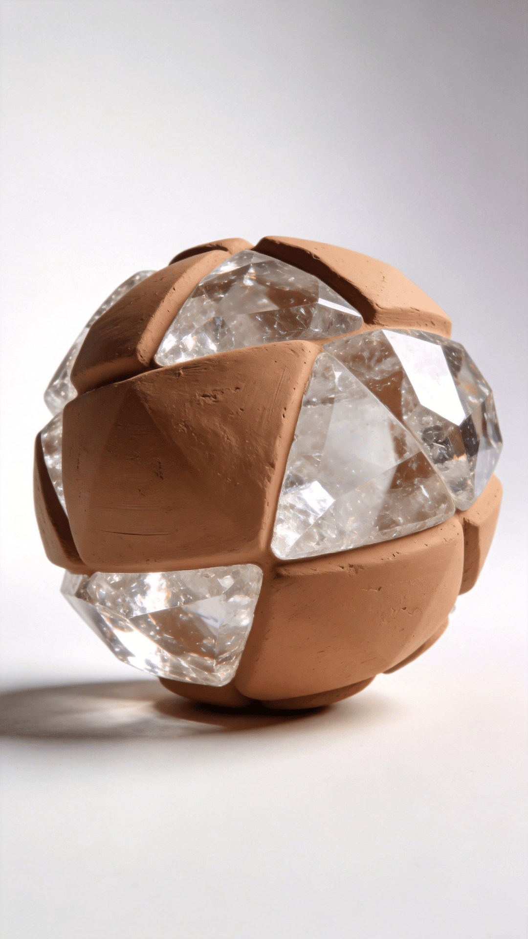 Clay, Crystal Geometric Sphere