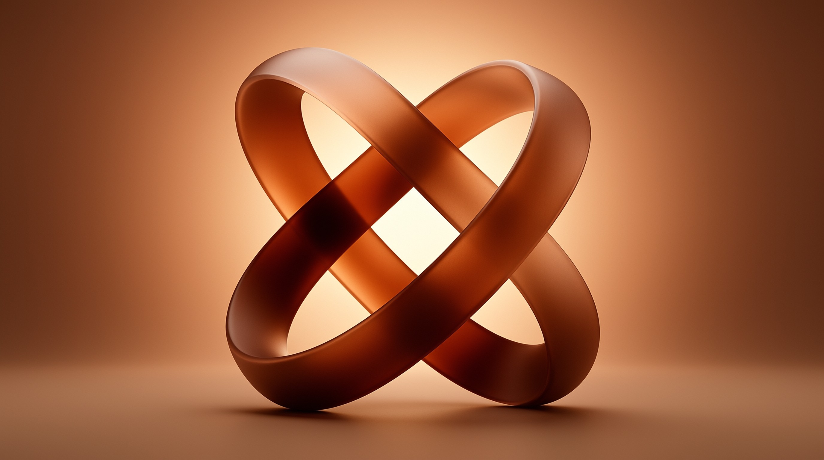 Abstract Brown 3D Knot