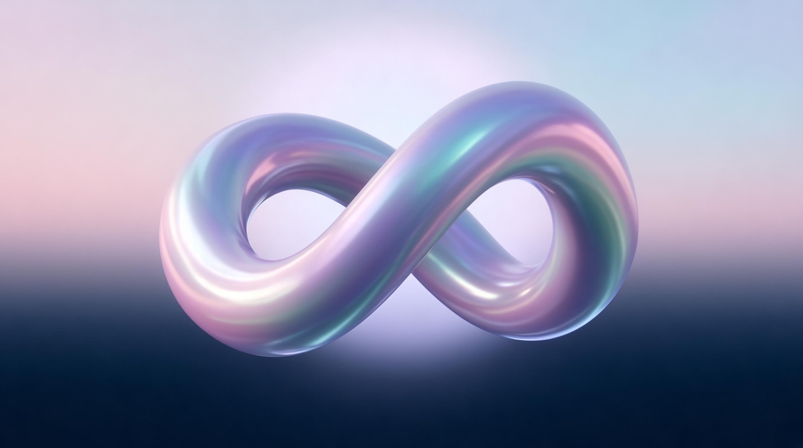 Iridescent Infinity Symbol