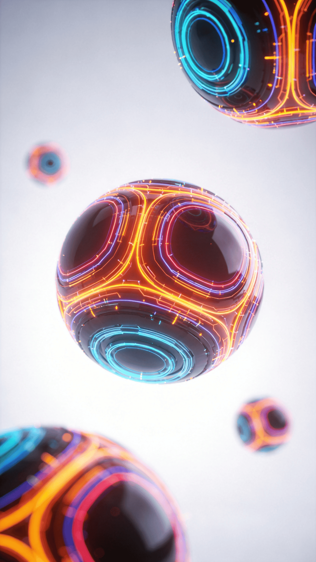Floating Orb — Neon Study