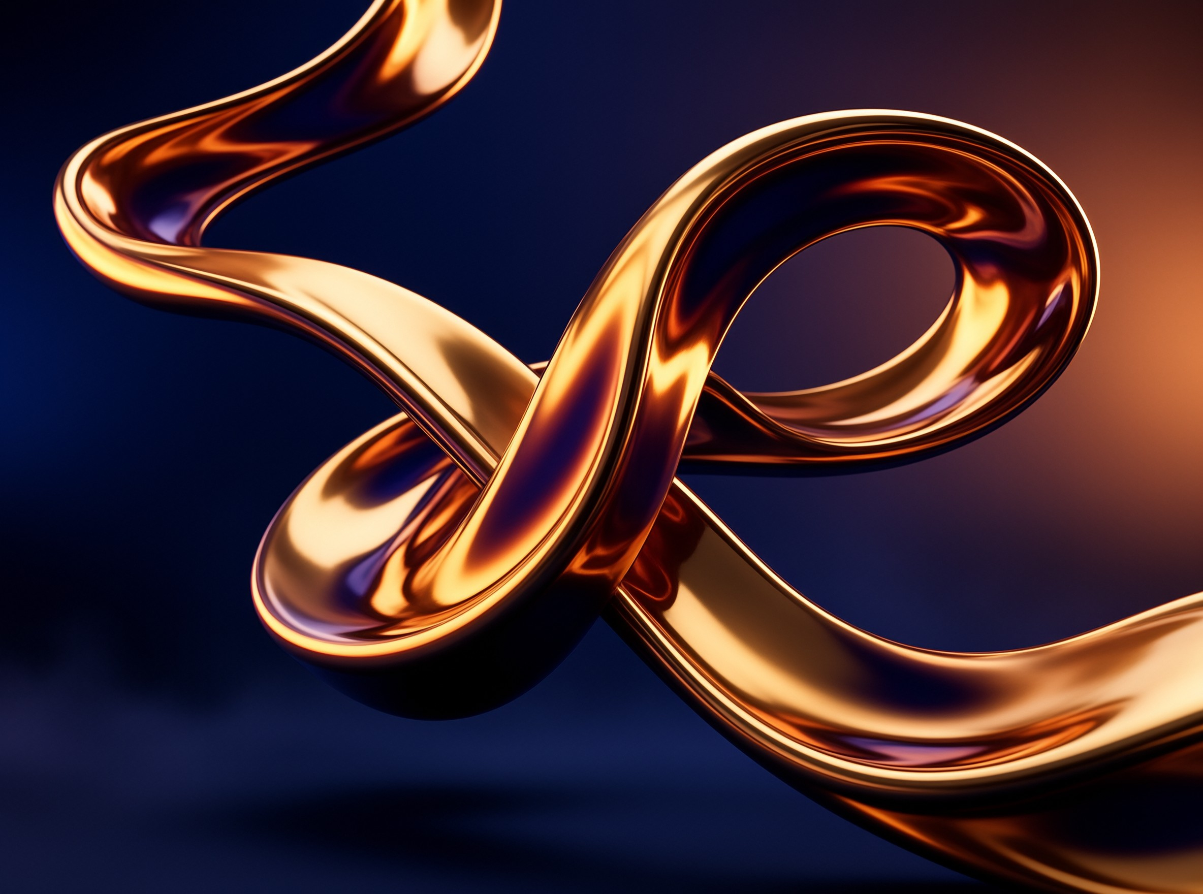 Golden Infinity Knot