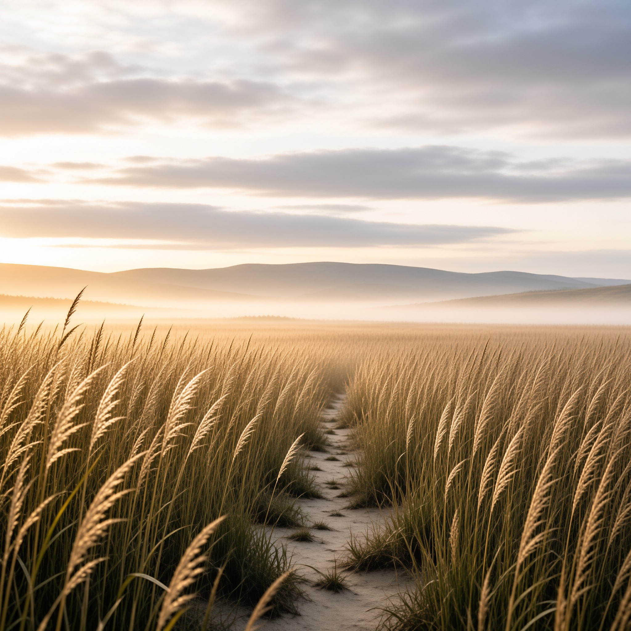 Path Through Golden Reeds