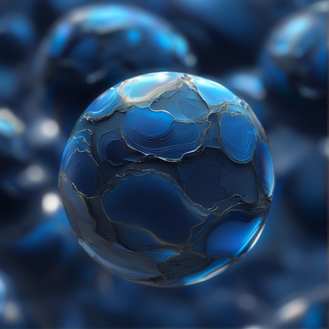 Blue Marbled Sphere