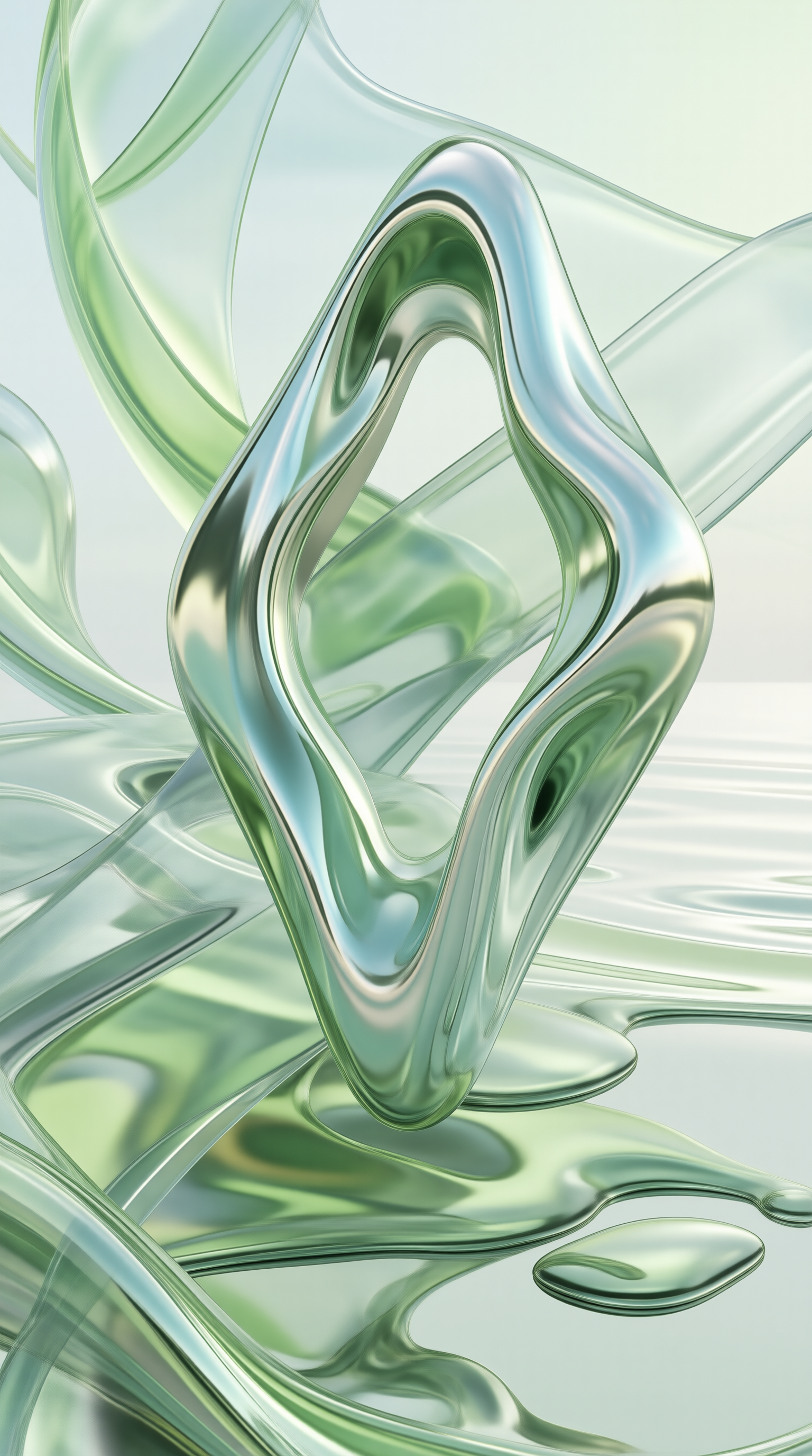 Glossy Fluid Sculpture