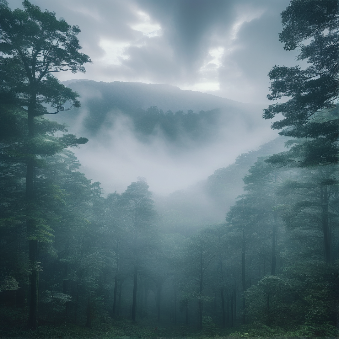 Misty Forest Valley