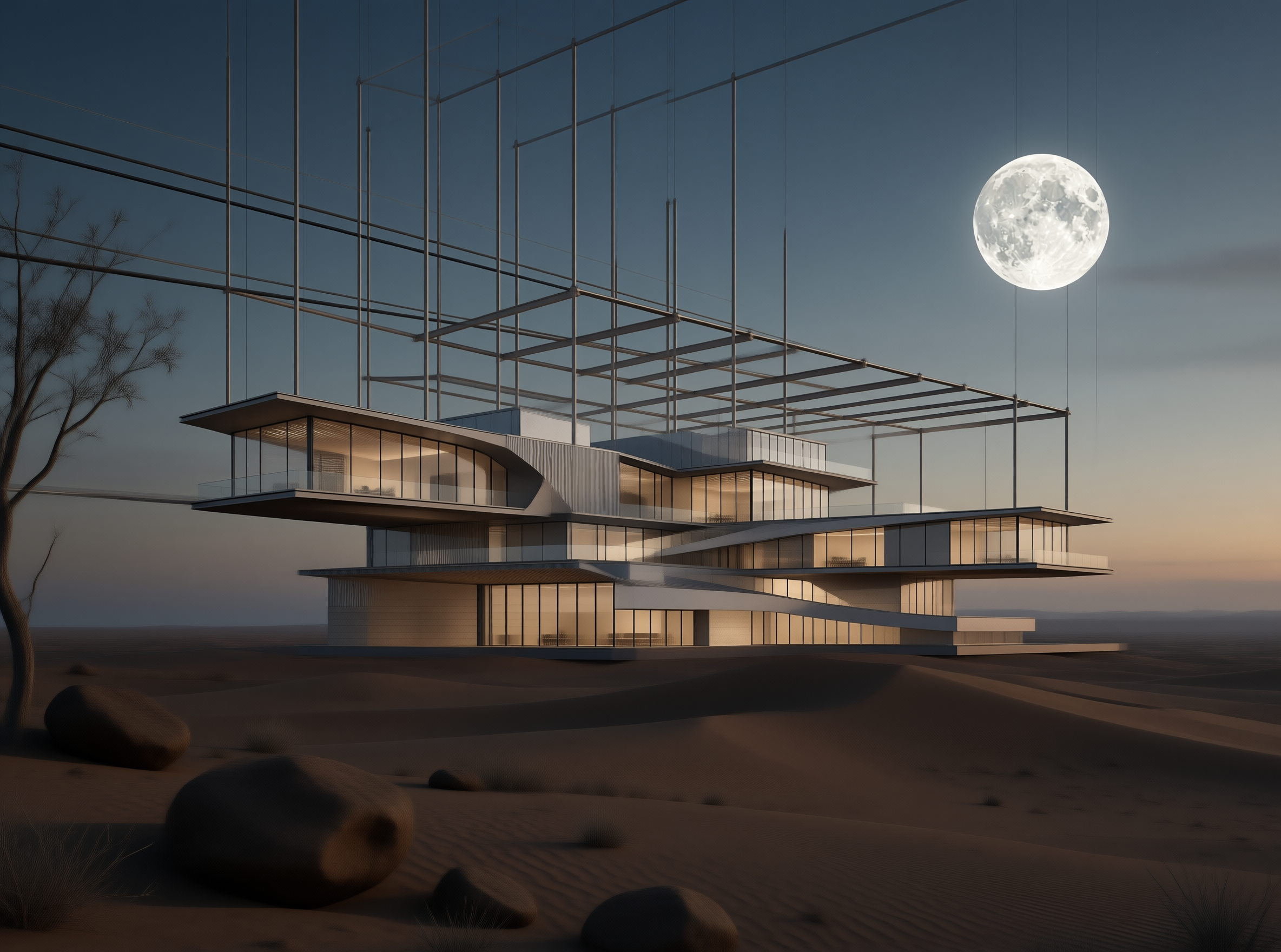 Modern Villa in the Desert
