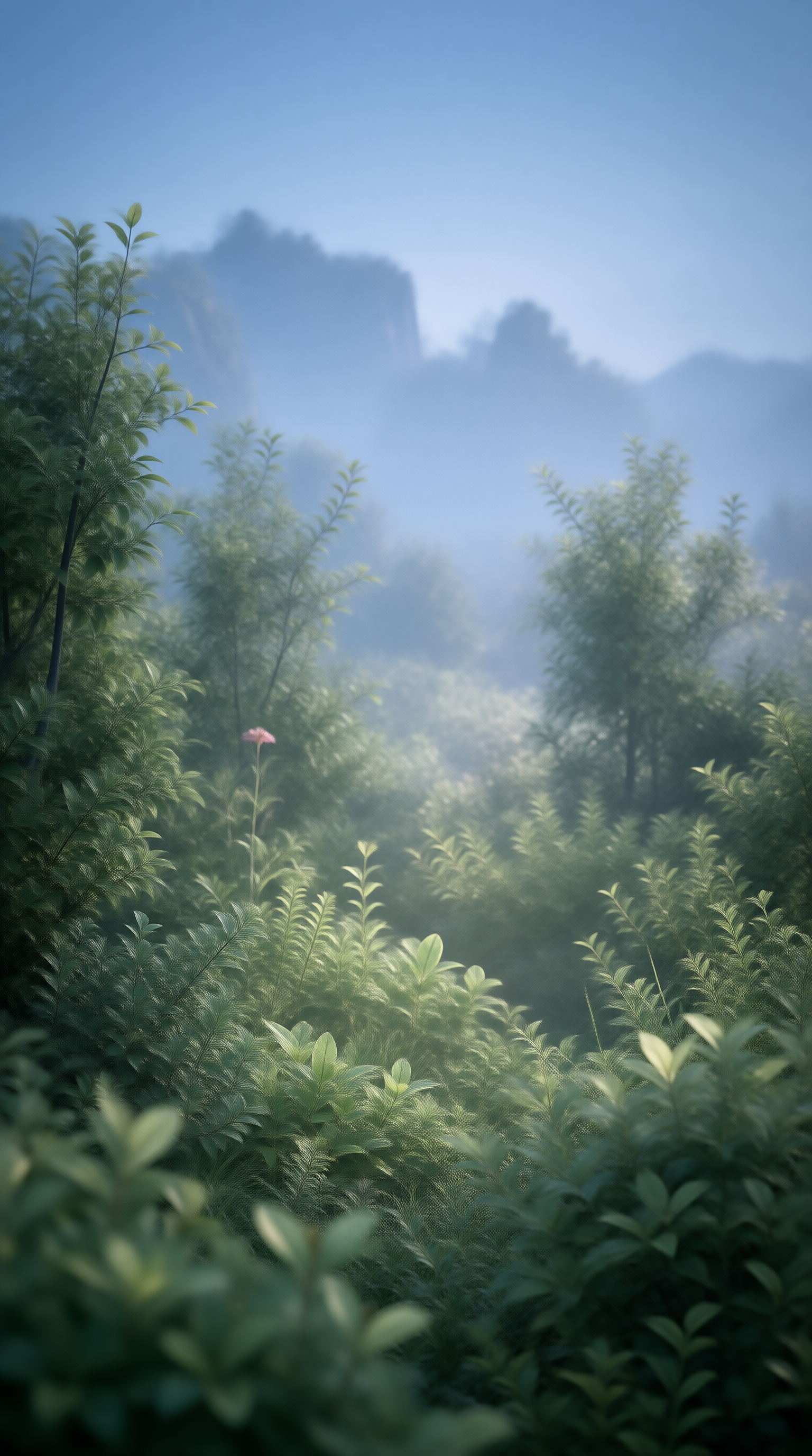 Misty Forest Landscape