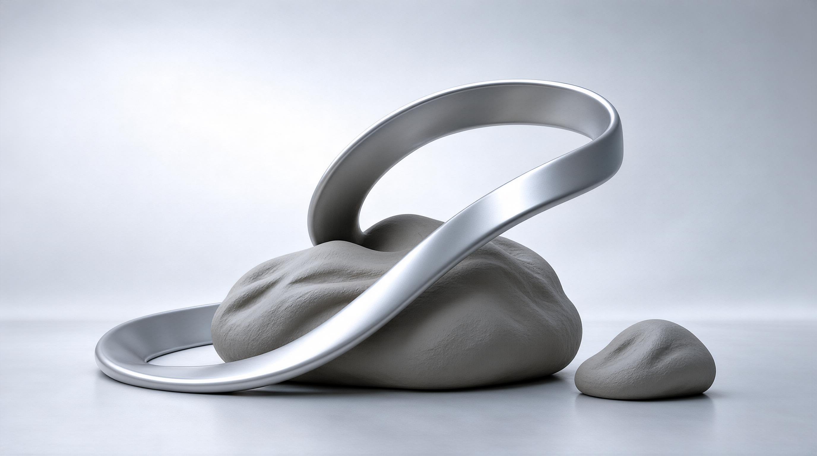 Metallic Loop and Stones