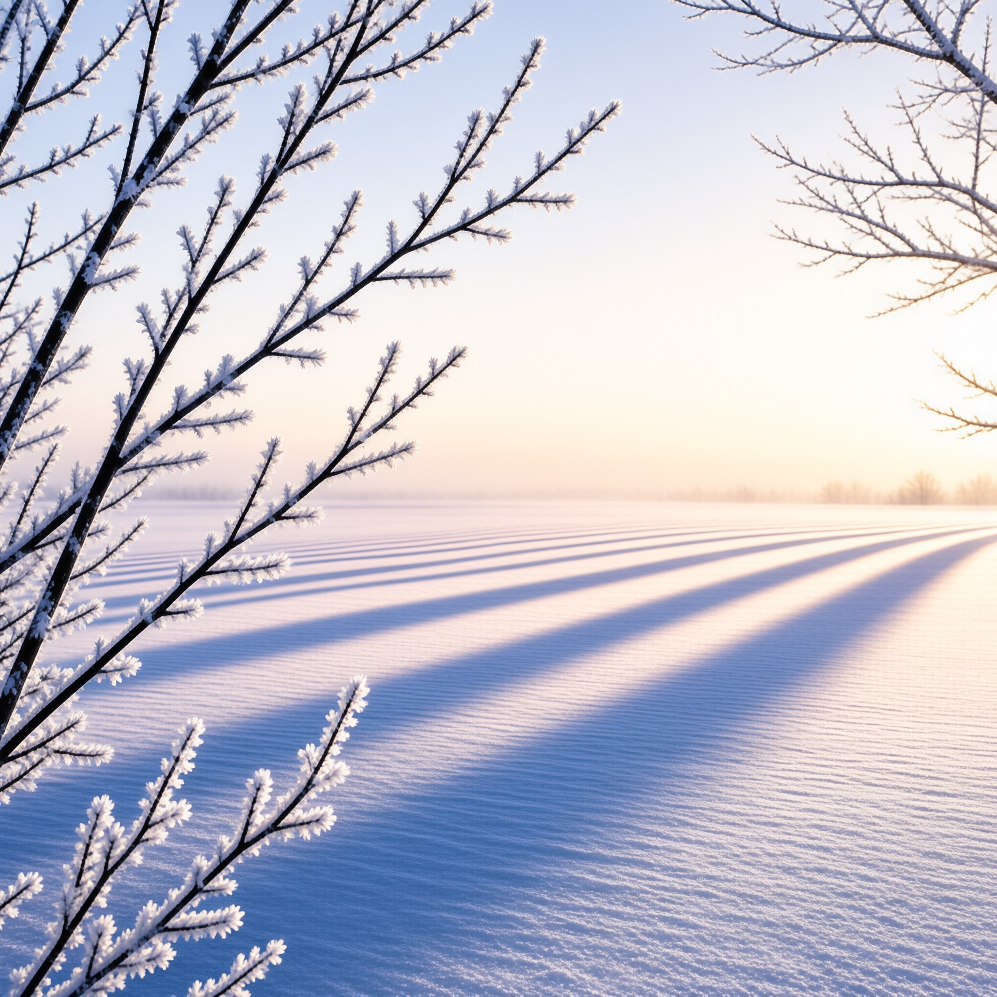 Serene Winter Snowscape