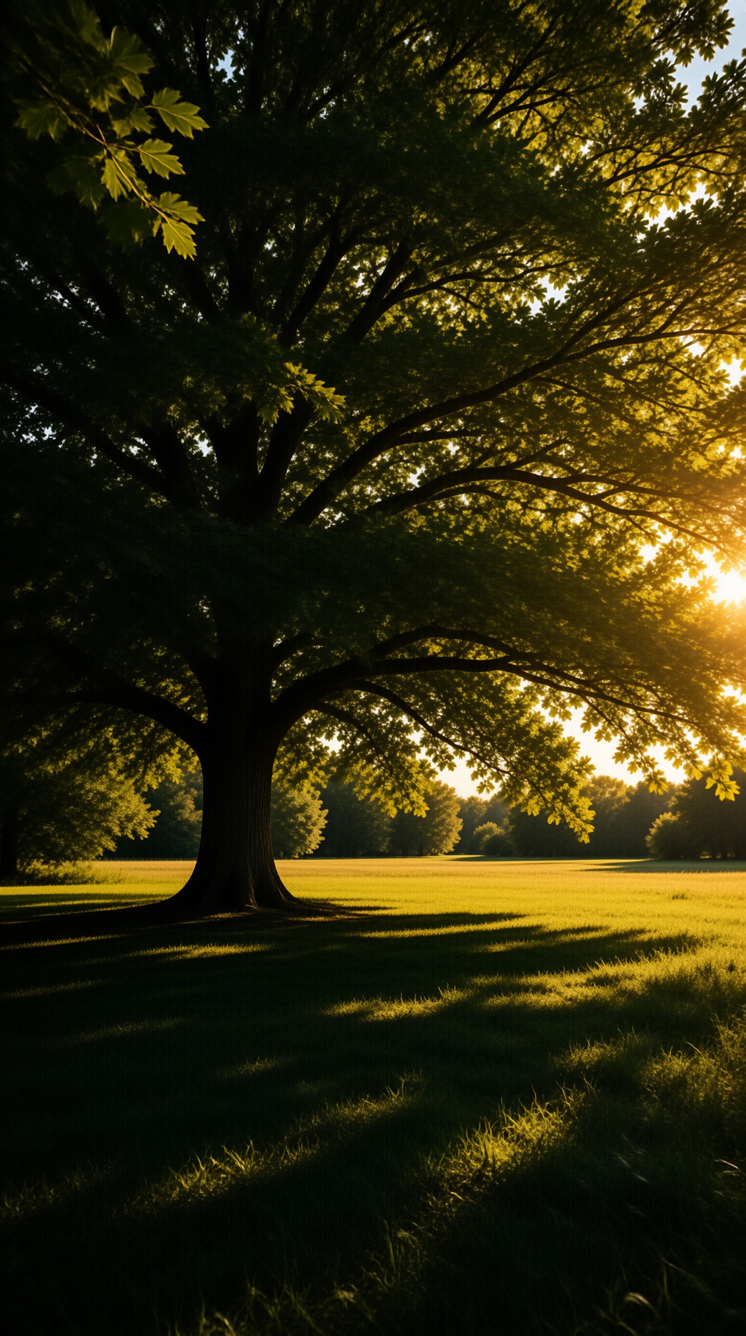 Majestic Tree in Golden Light