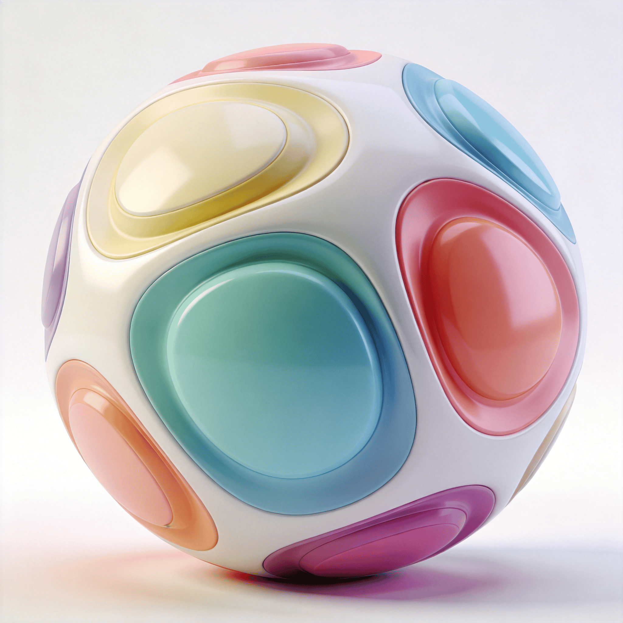 Pastel Geometric Sphere